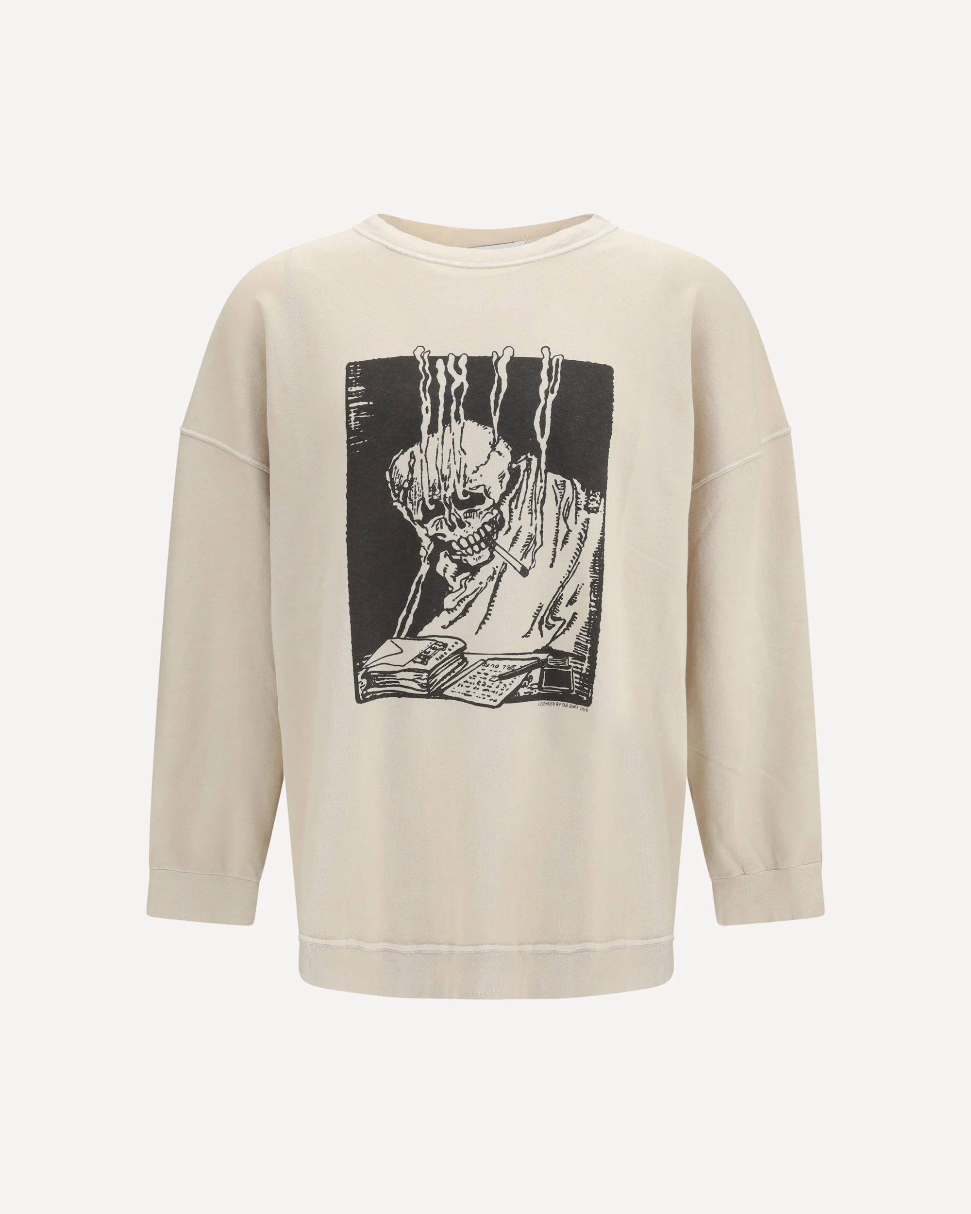 Angry fan mail oversized graphic Sweatshirt - CREAM | Cheap Luxury Handbags Store,