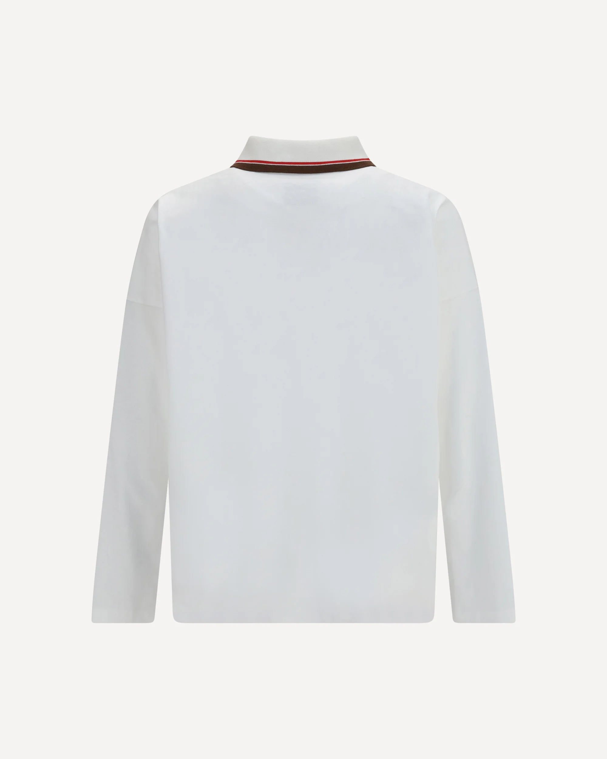 Oversized long-sleeve Polo - WHITE | Cheap Luxury Handbags Store,