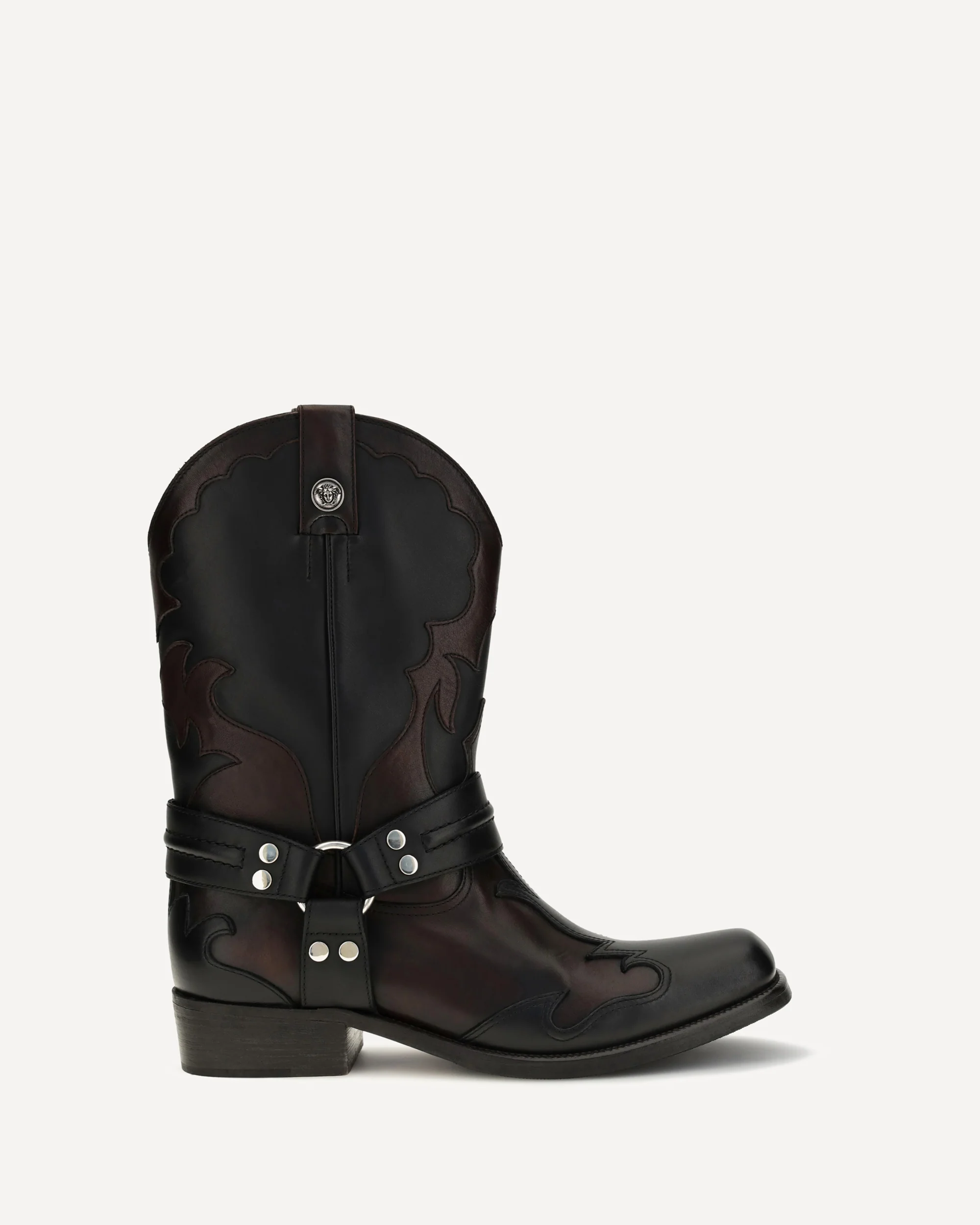Sylvester Western Boots - BLACK | Cheap Luxury Handbags Store,