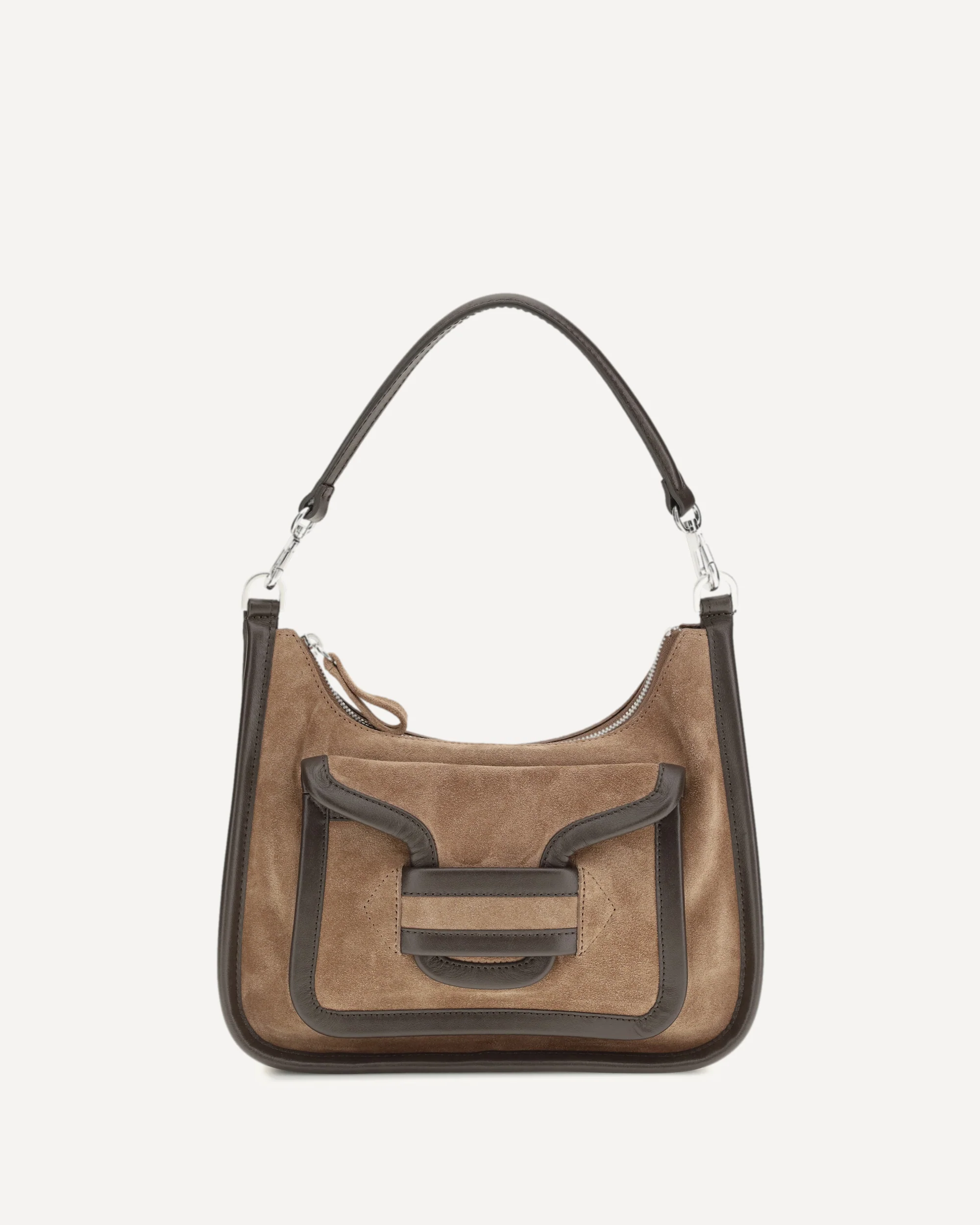 Alpha Day Miss leather Shoulder Bag - BROWN | Cheap Luxury Handbags Store,