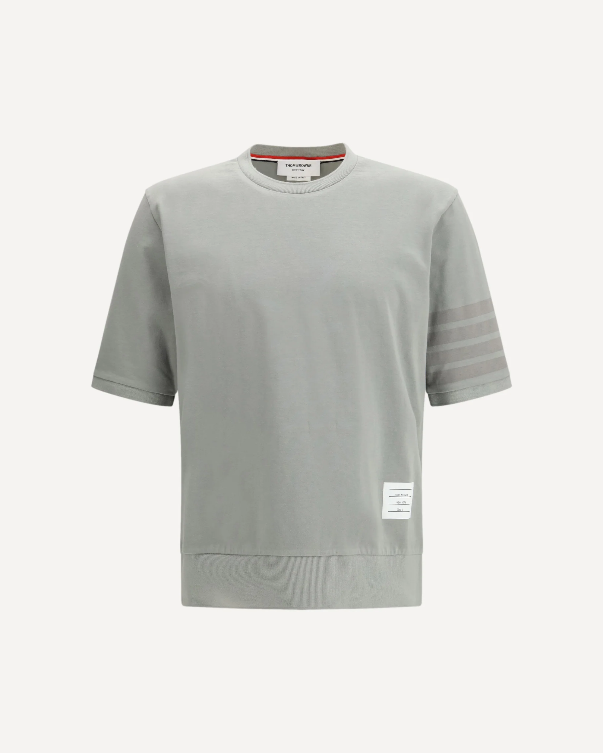 4-Bar cotton jersey T-shirt - GREY | Cheap Luxury Handbags Store,