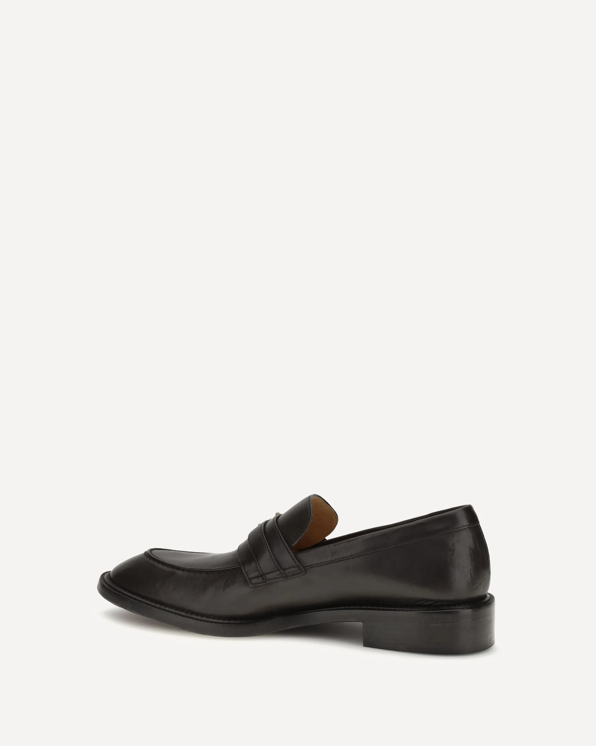 Leather Loafers with Medusa accessory - BLACK | Cheap Luxury Handbags Store,
