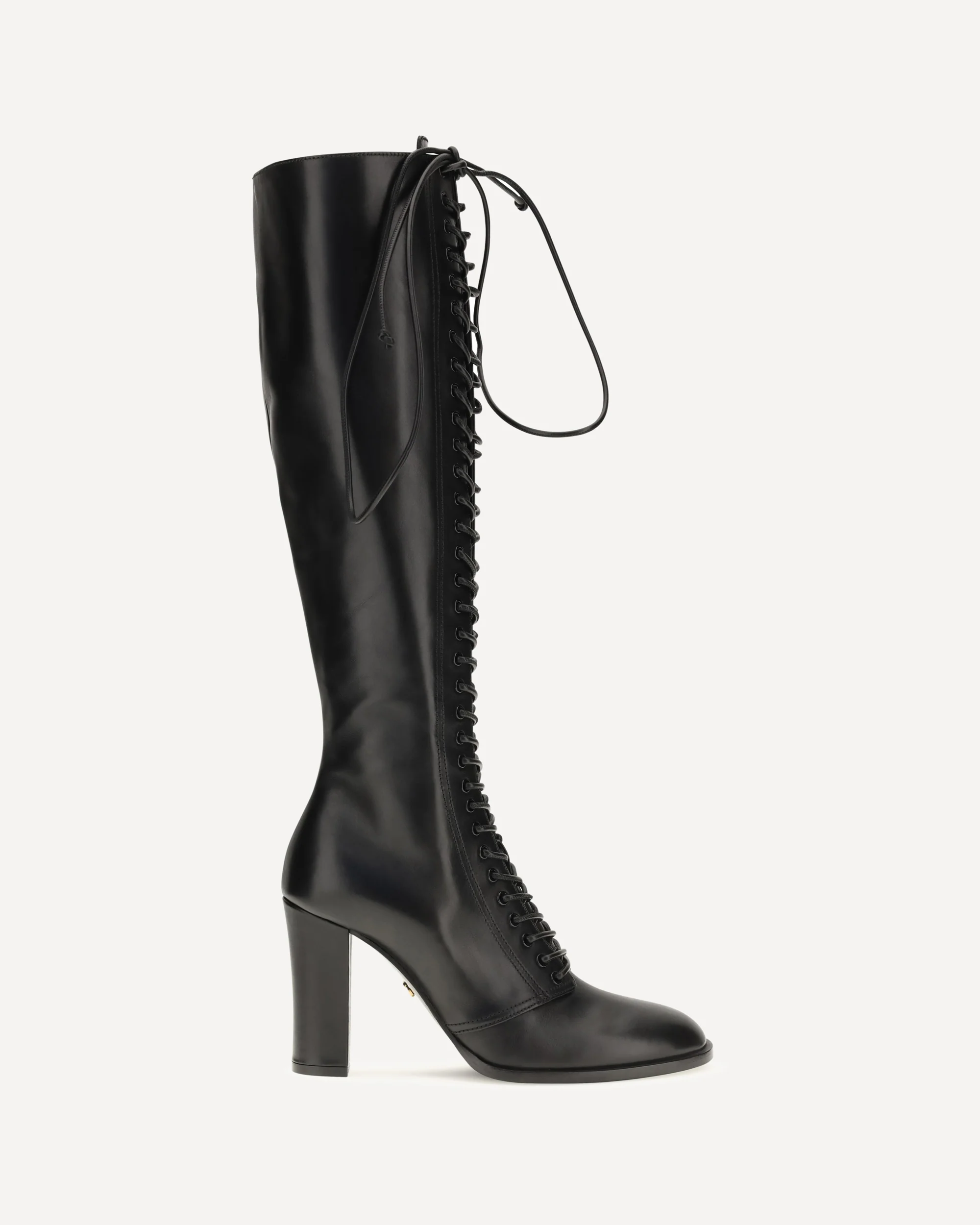 Lace-up knee-high Boots - BLACK | Cheap Luxury Handbags Store,