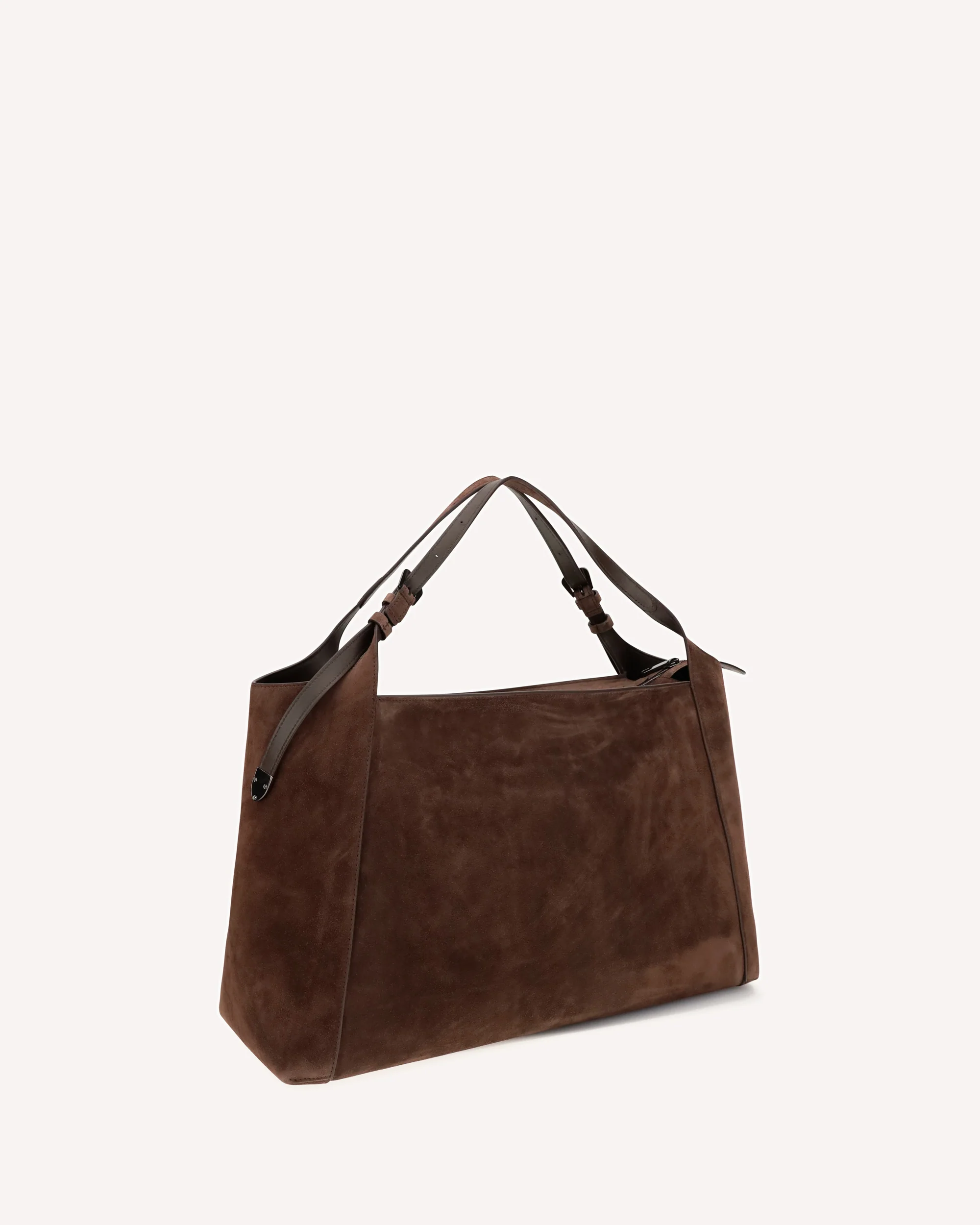 Sartorial suede Shoulder Bag - BROWN | Cheap Luxury Handbags Store,