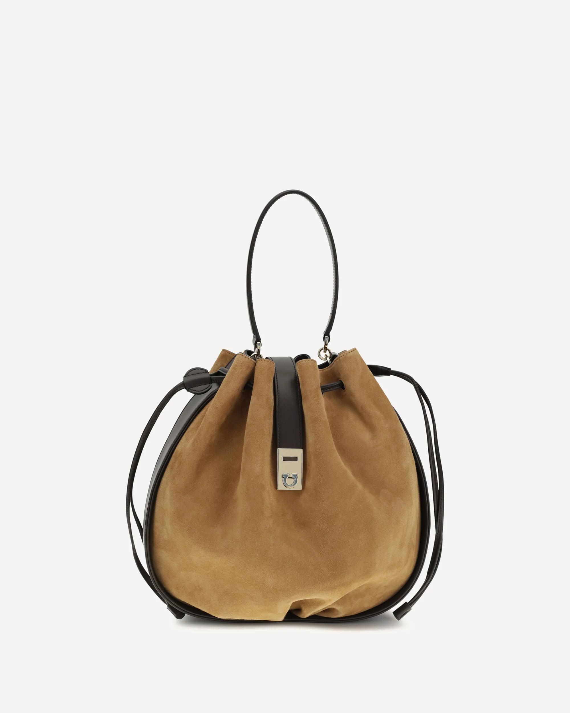 Hug Buckle Bucket Bag - BROWN | Cheap Luxury Handbags Store,