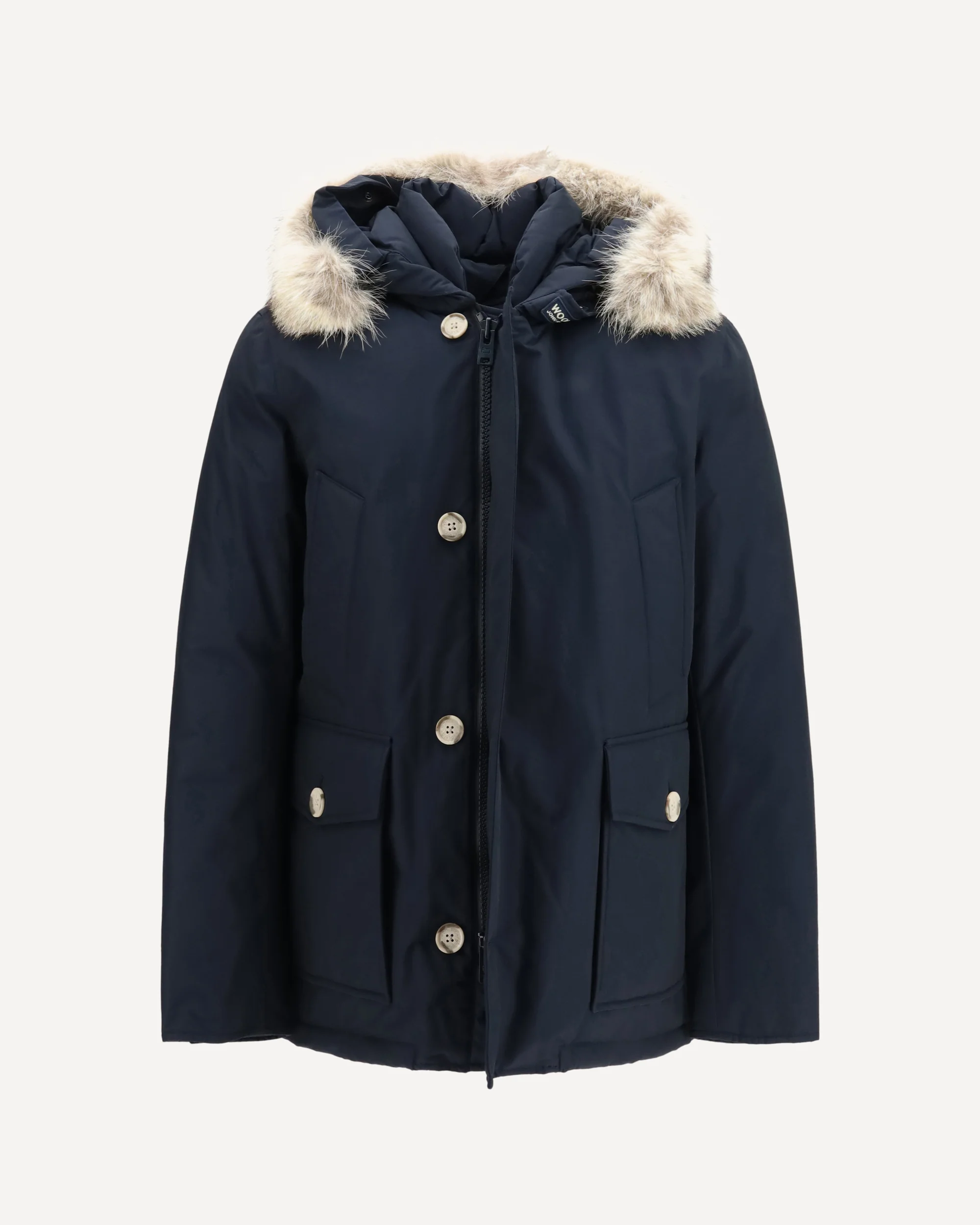 Arctic Ramar Cloth Parka with removable fur - BLUE | Cheap Luxury Handbags Store,