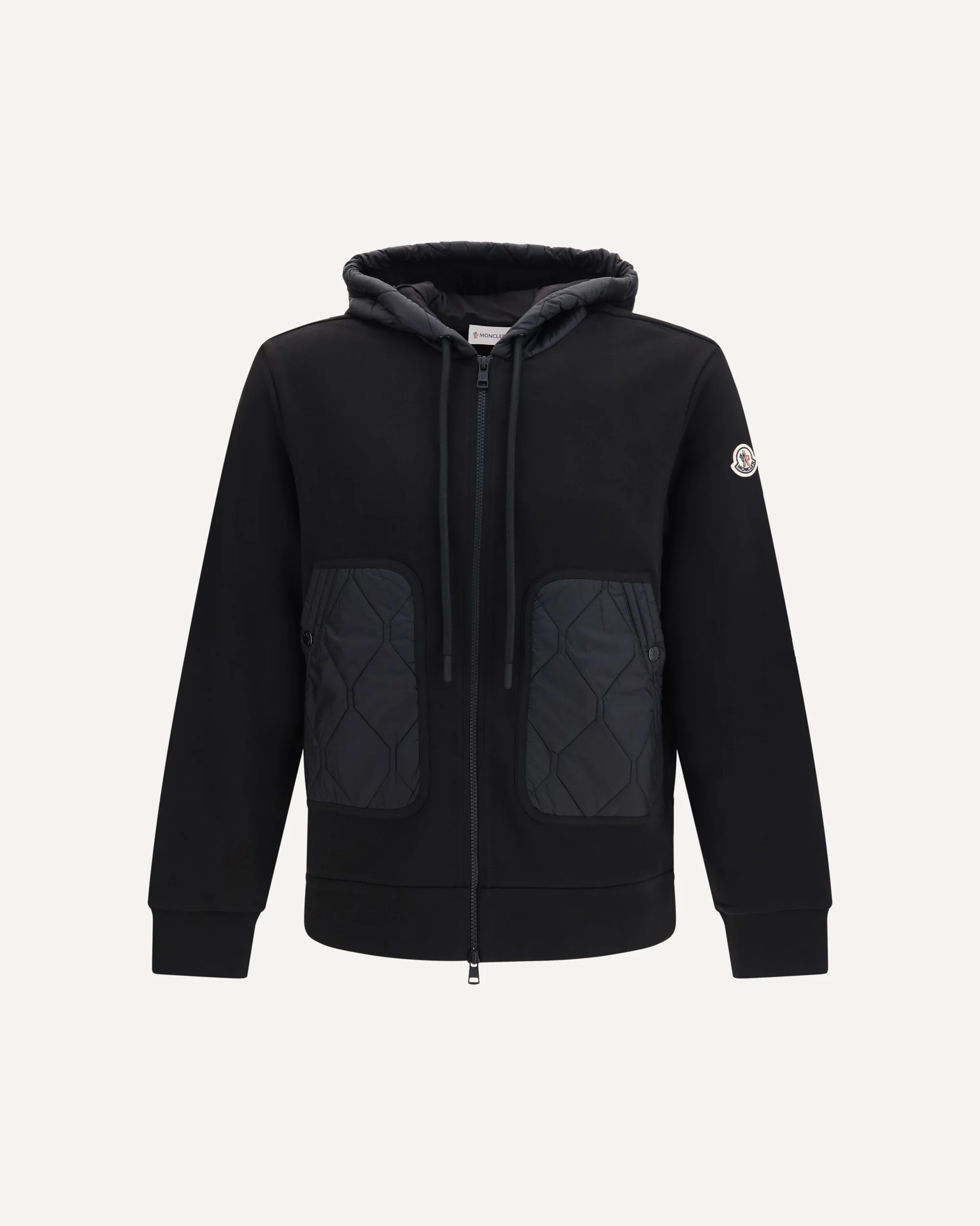 Hooded zip-up Sweatshirt - BLACK | Cheap Luxury Handbags Store,