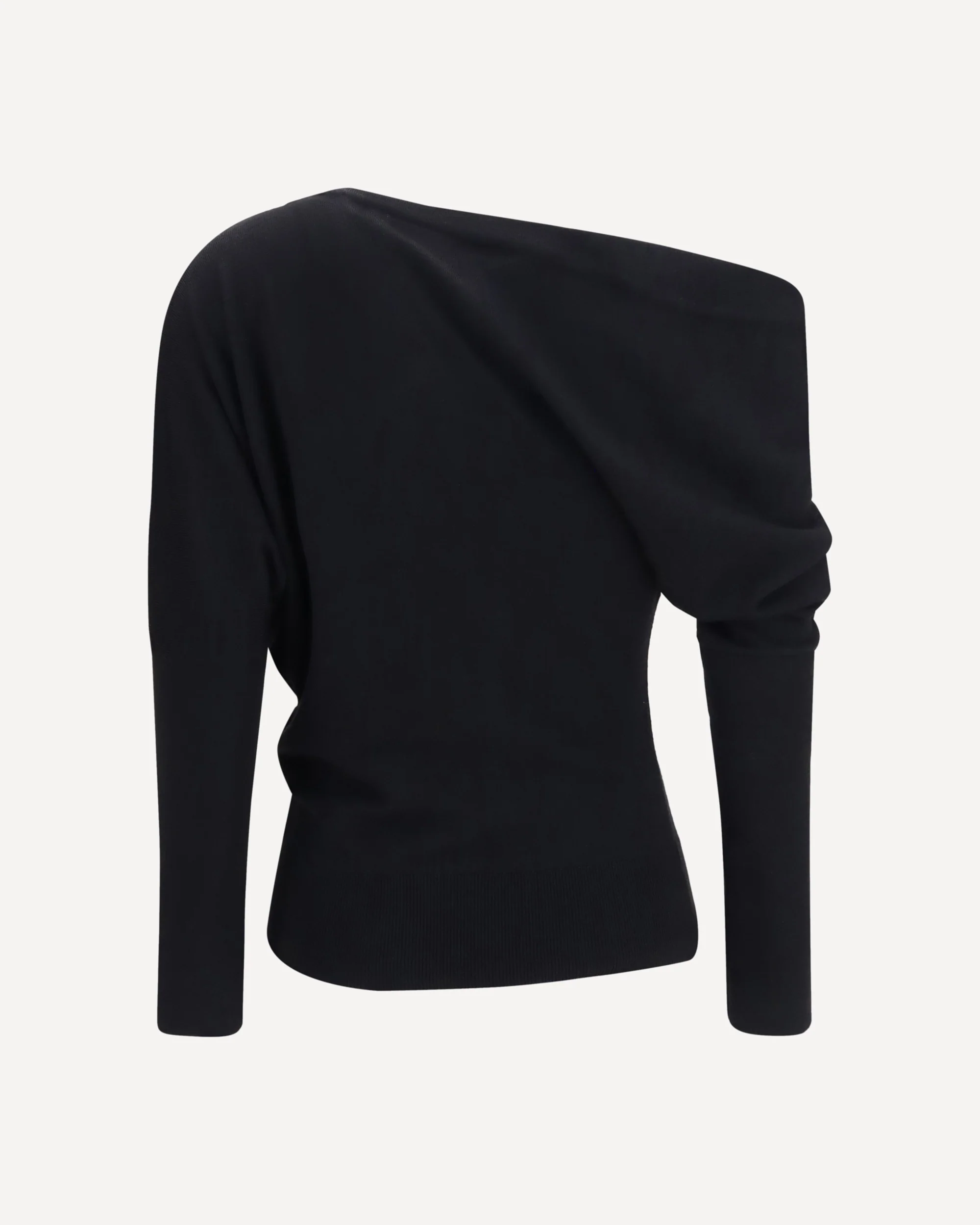 Asymmetric Sweater - BLACK | Cheap Luxury Handbags Store,