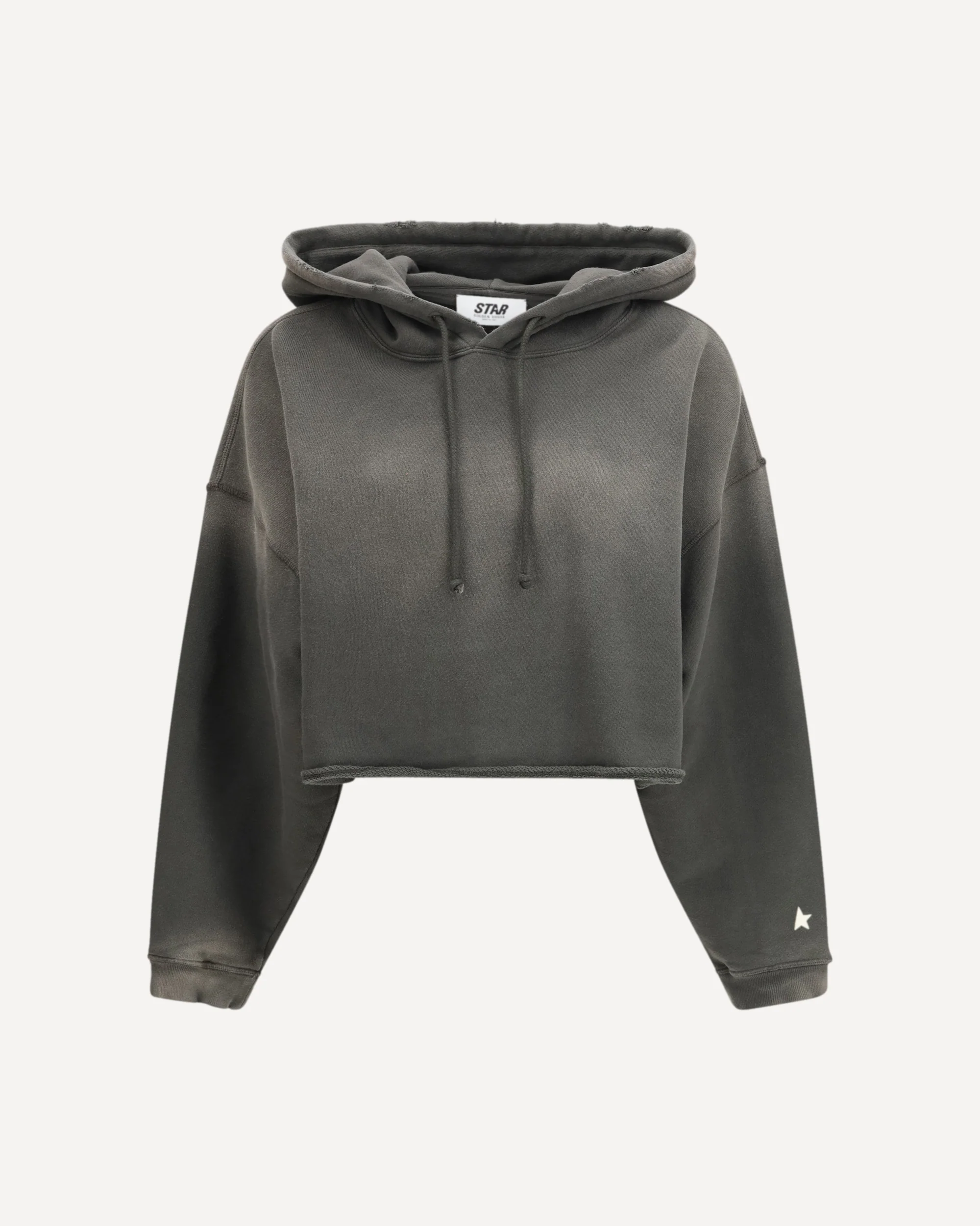 Cropped Hoodie - GREY | Cheap Luxury Handbags Store,