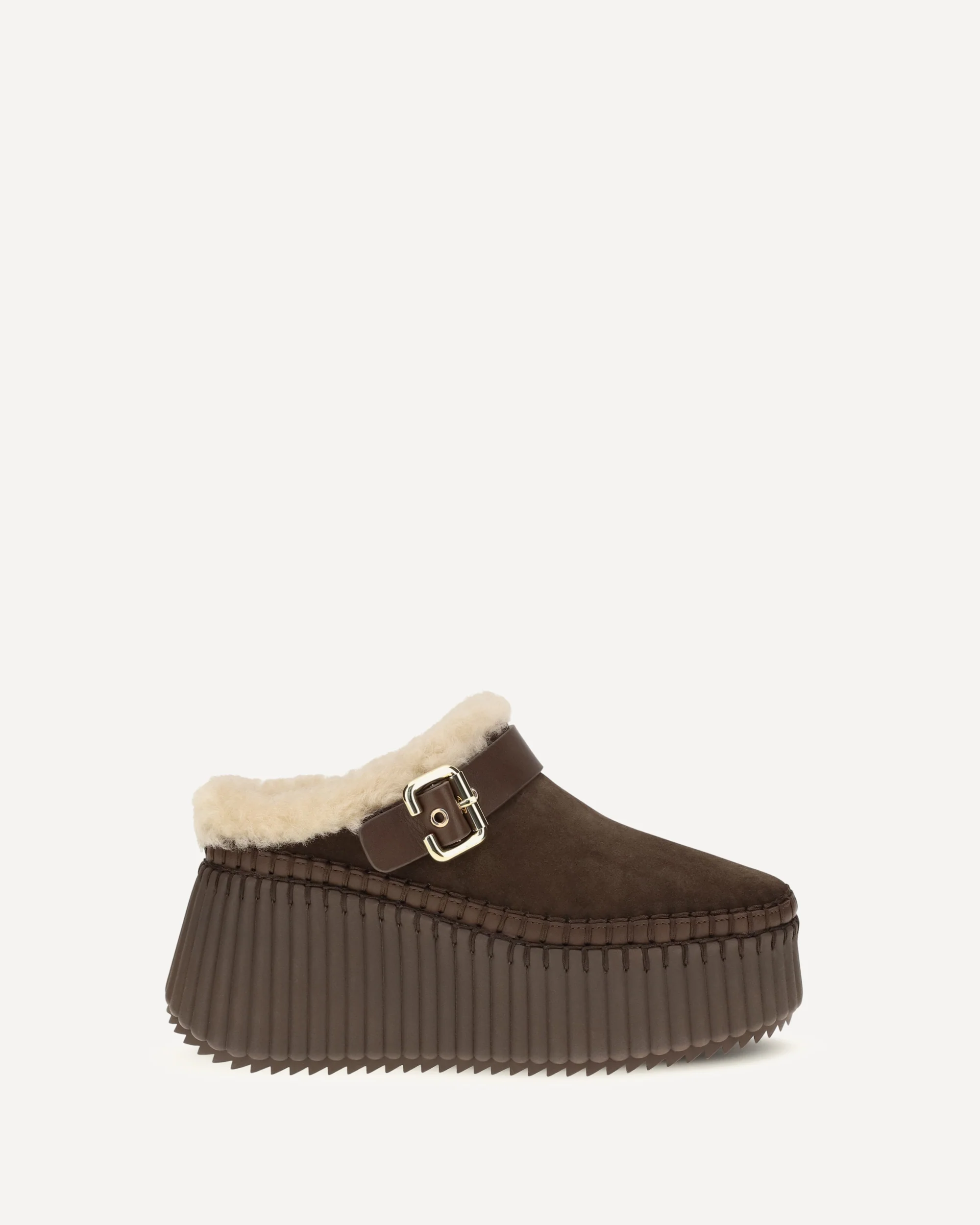 Nama Wedge Mules - BROWN | Cheap Luxury Handbags Store,