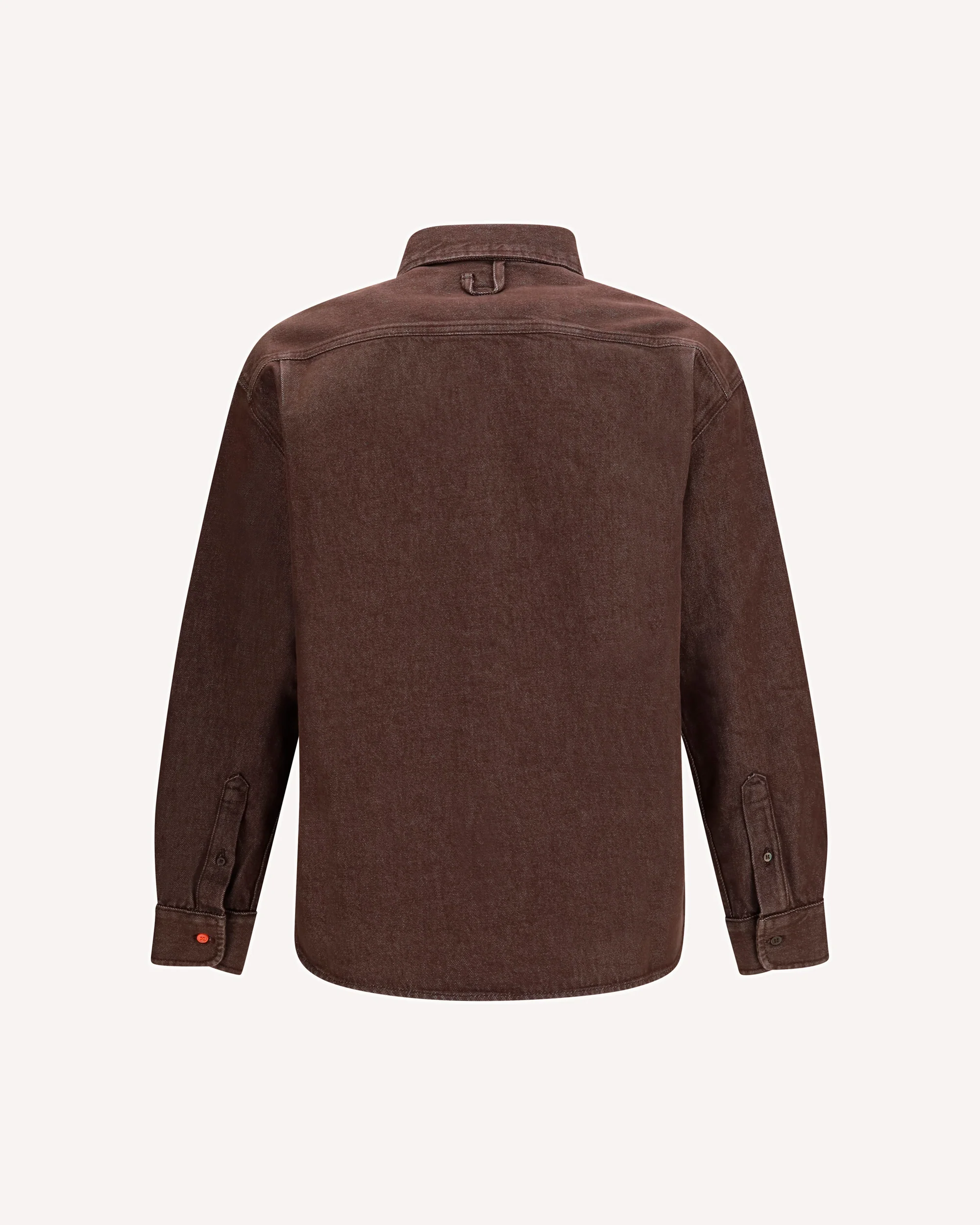 Simon de-Nîmes Denim Shirt - BROWN | Cheap Luxury Handbags Store,
