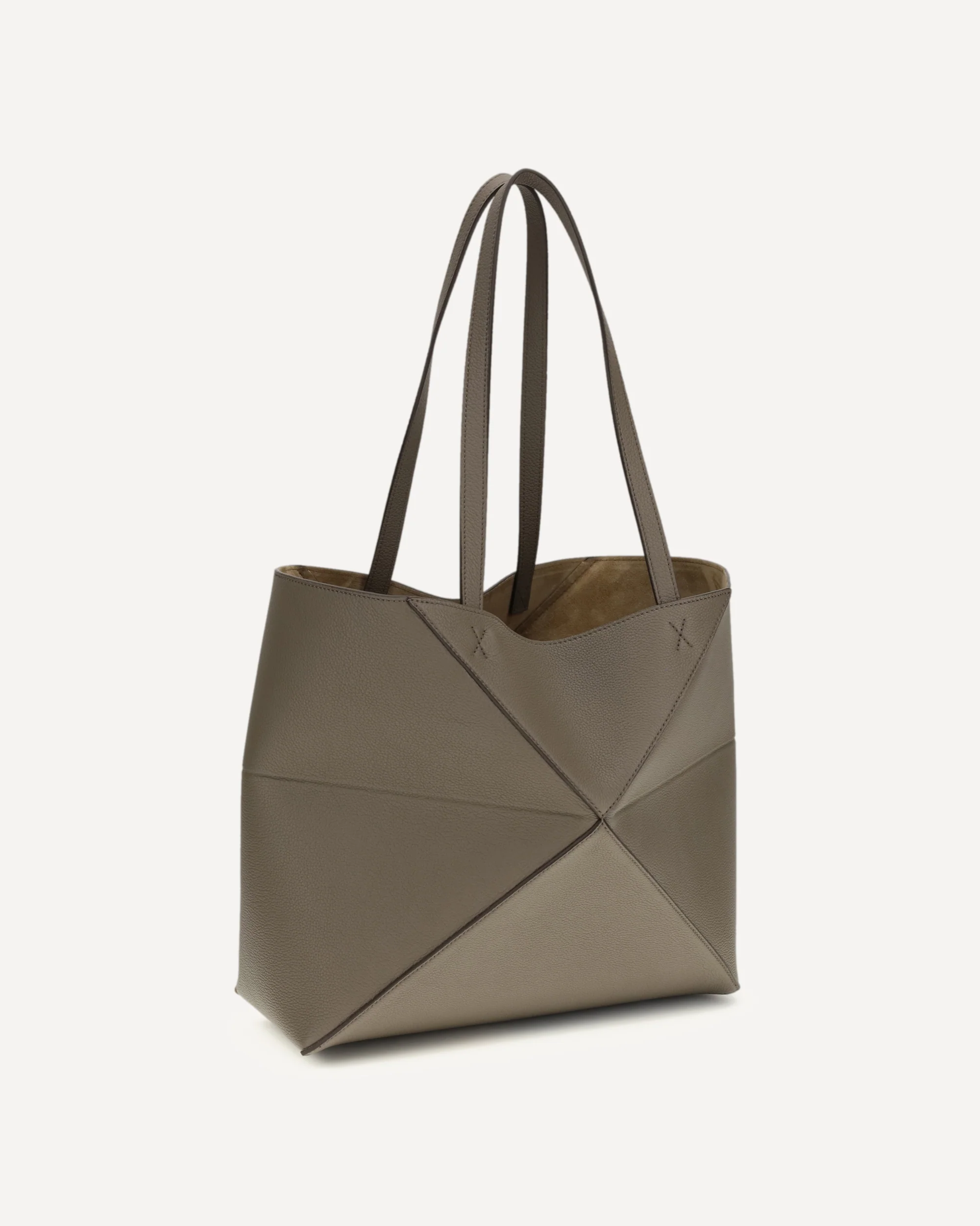 Medium Puzzle Fold Tote Bag - GREY | Cheap Luxury Handbags Store,