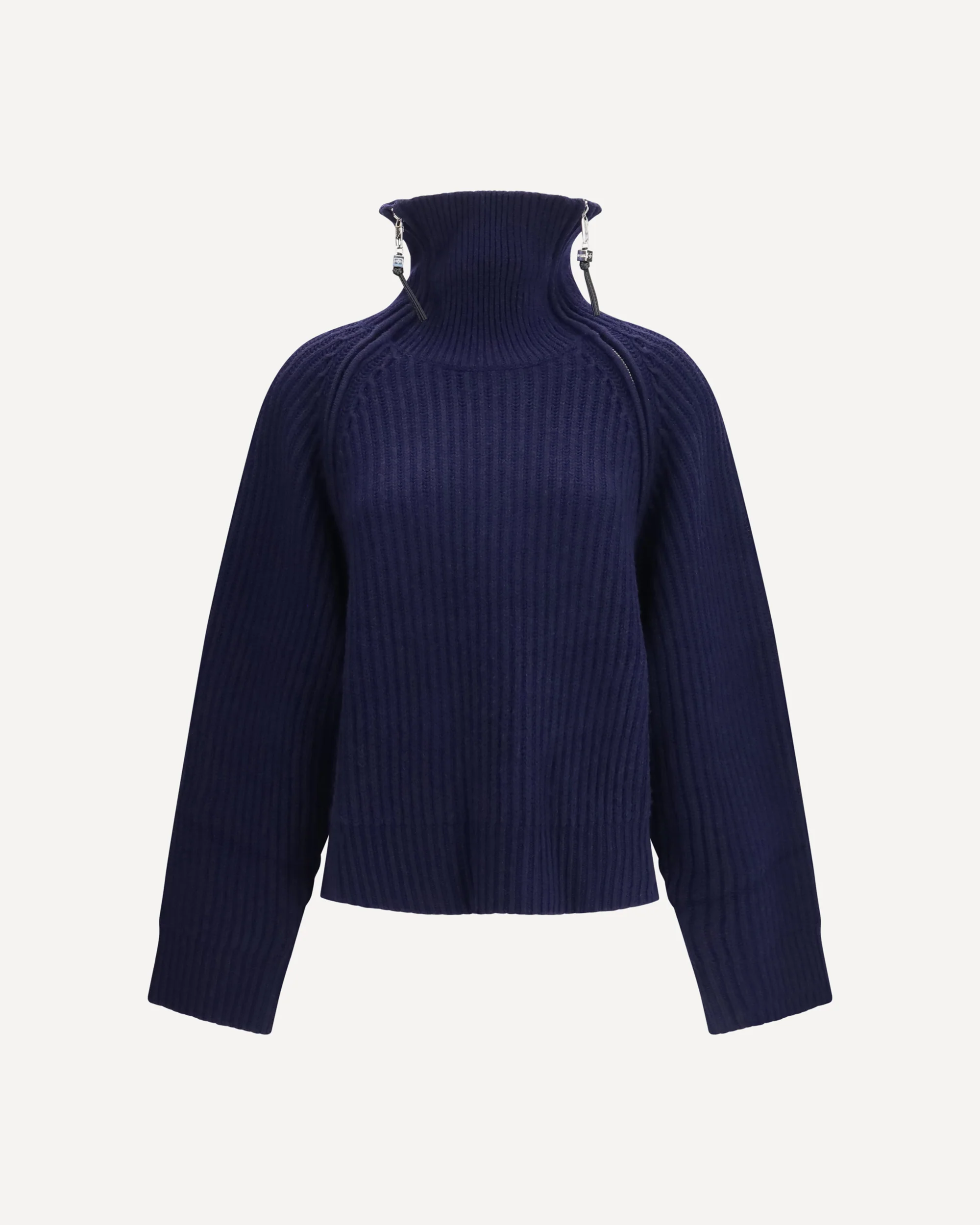 Wool zip-neck Sweater - BLUE | Cheap Luxury Handbags Store,