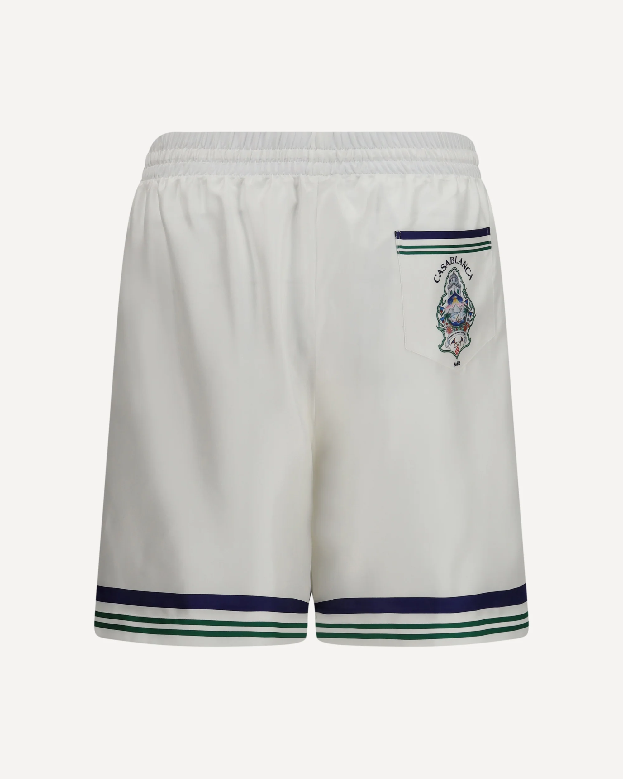 Hotel crest Shorts - WHITE | Cheap Luxury Handbags Store,