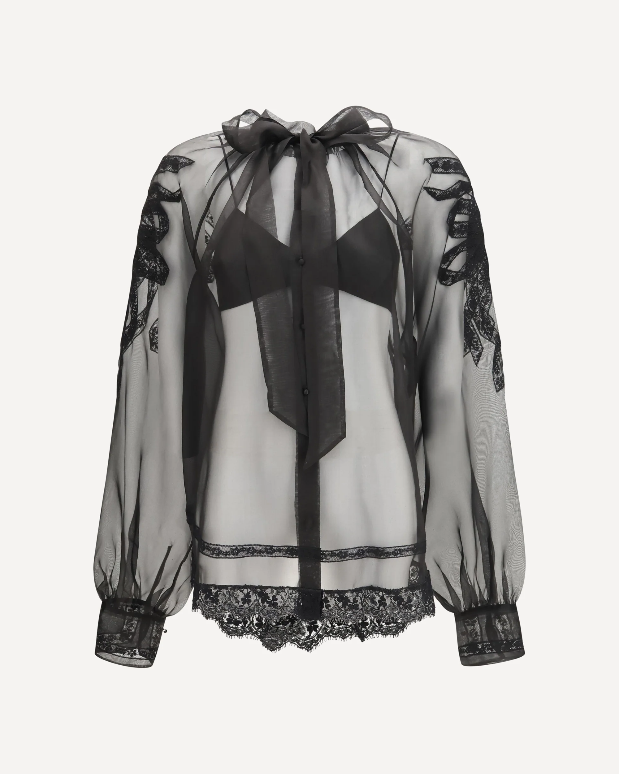 Lace Shirt - BLACK | Cheap Luxury Handbags Store,