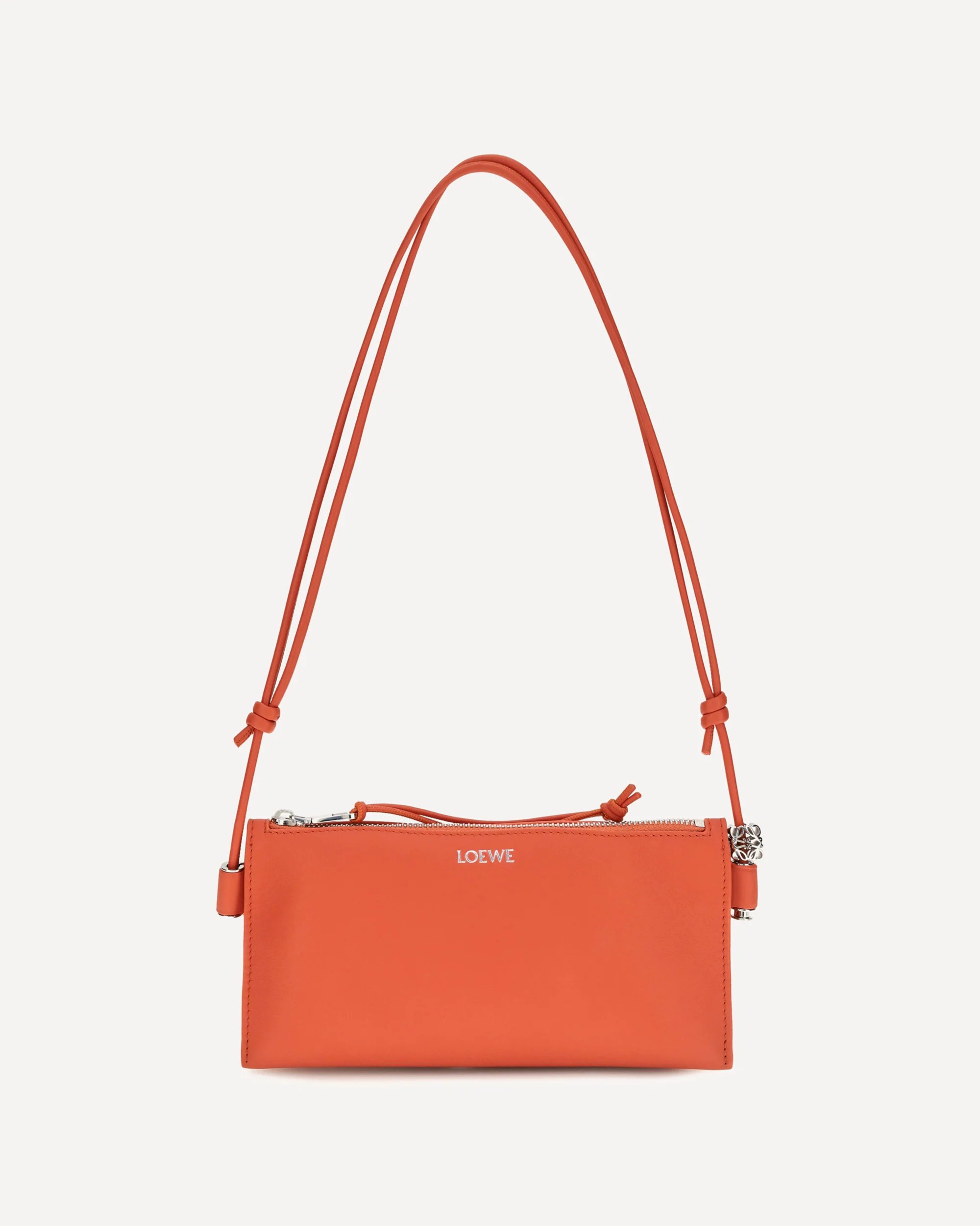 Joya Clutch Bag in calfskin - ORANGE | Cheap Luxury Handbags Store,