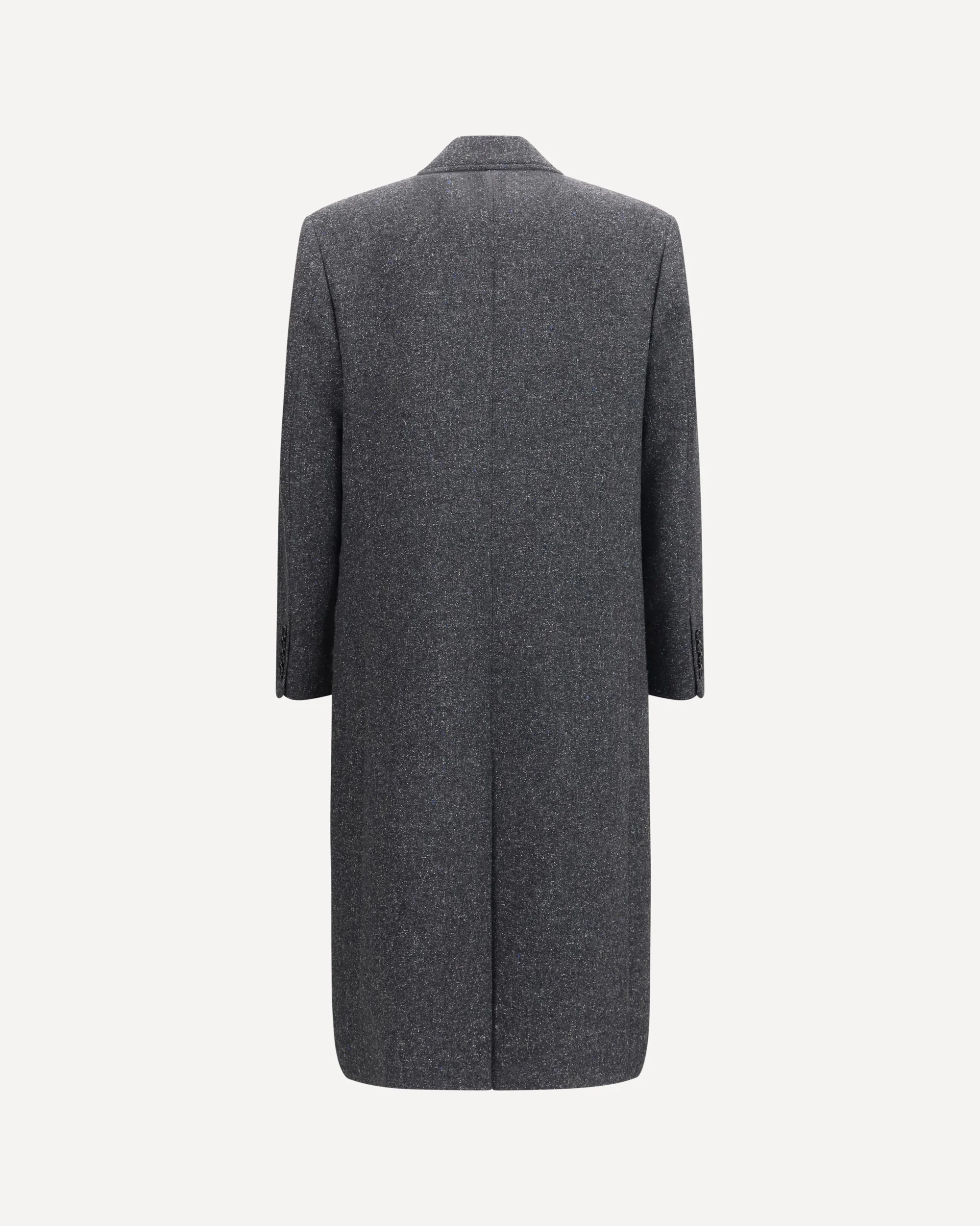 Long single-breasted Coat - GREY | Cheap Luxury Handbags Store,