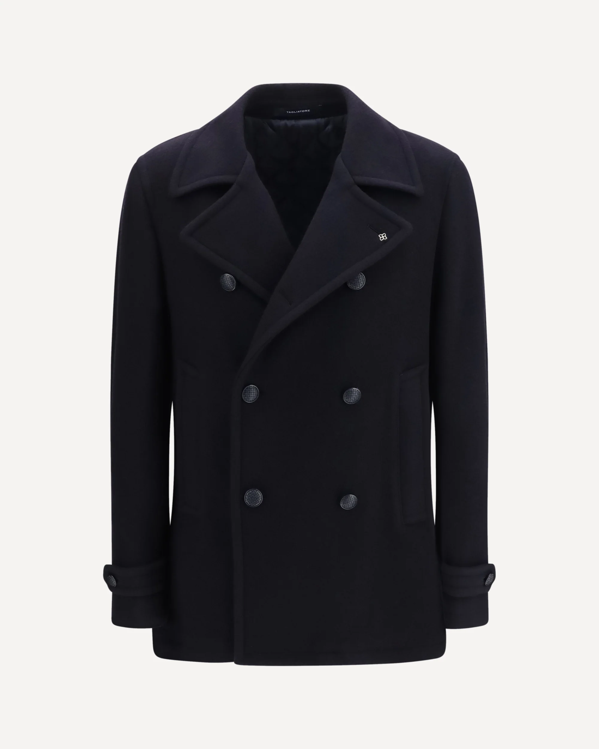 Wool Caban Coat - BLUE | Cheap Luxury Handbags Store,