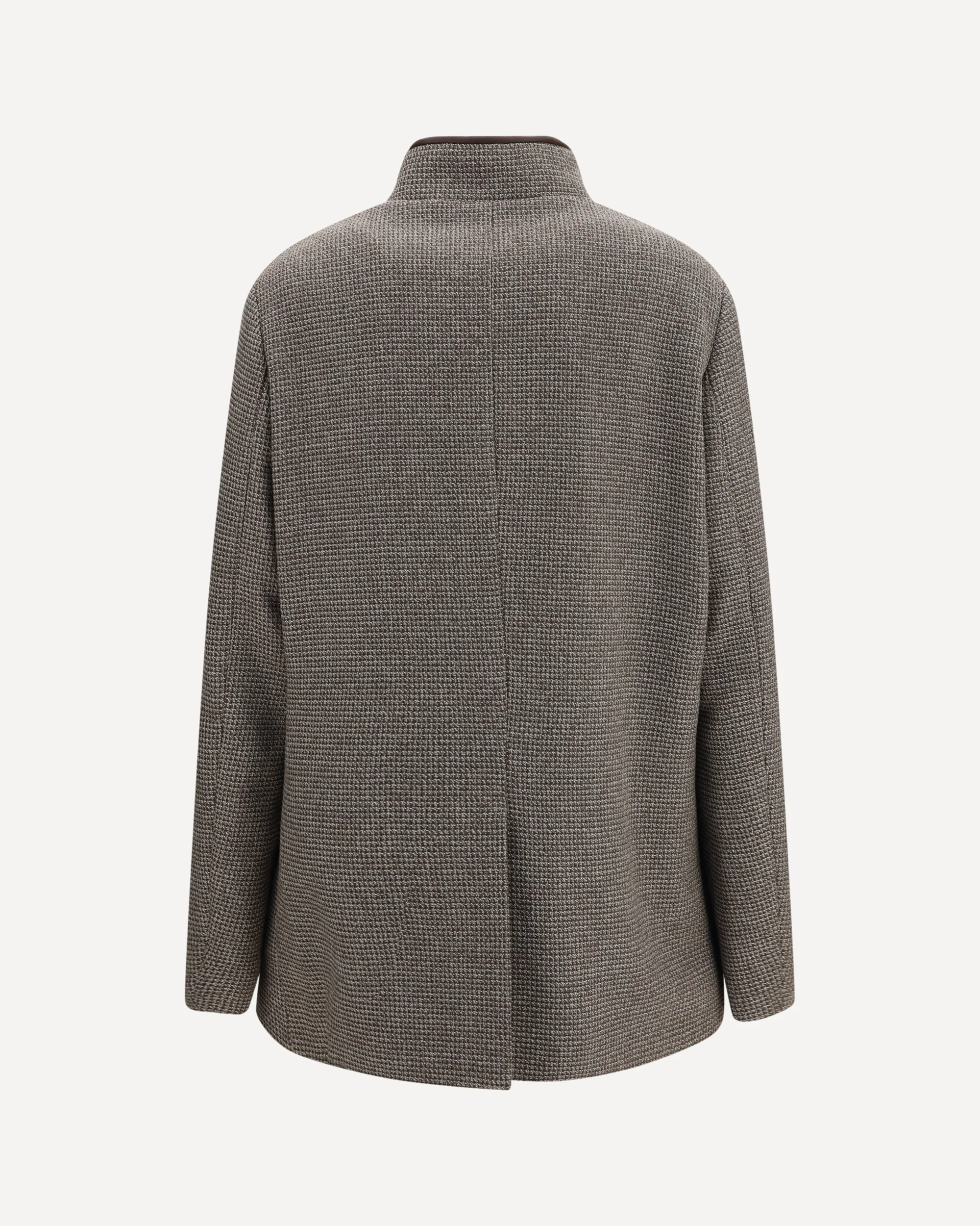 Spagna wool Jacket - BROWN | Cheap Luxury Handbags Store,