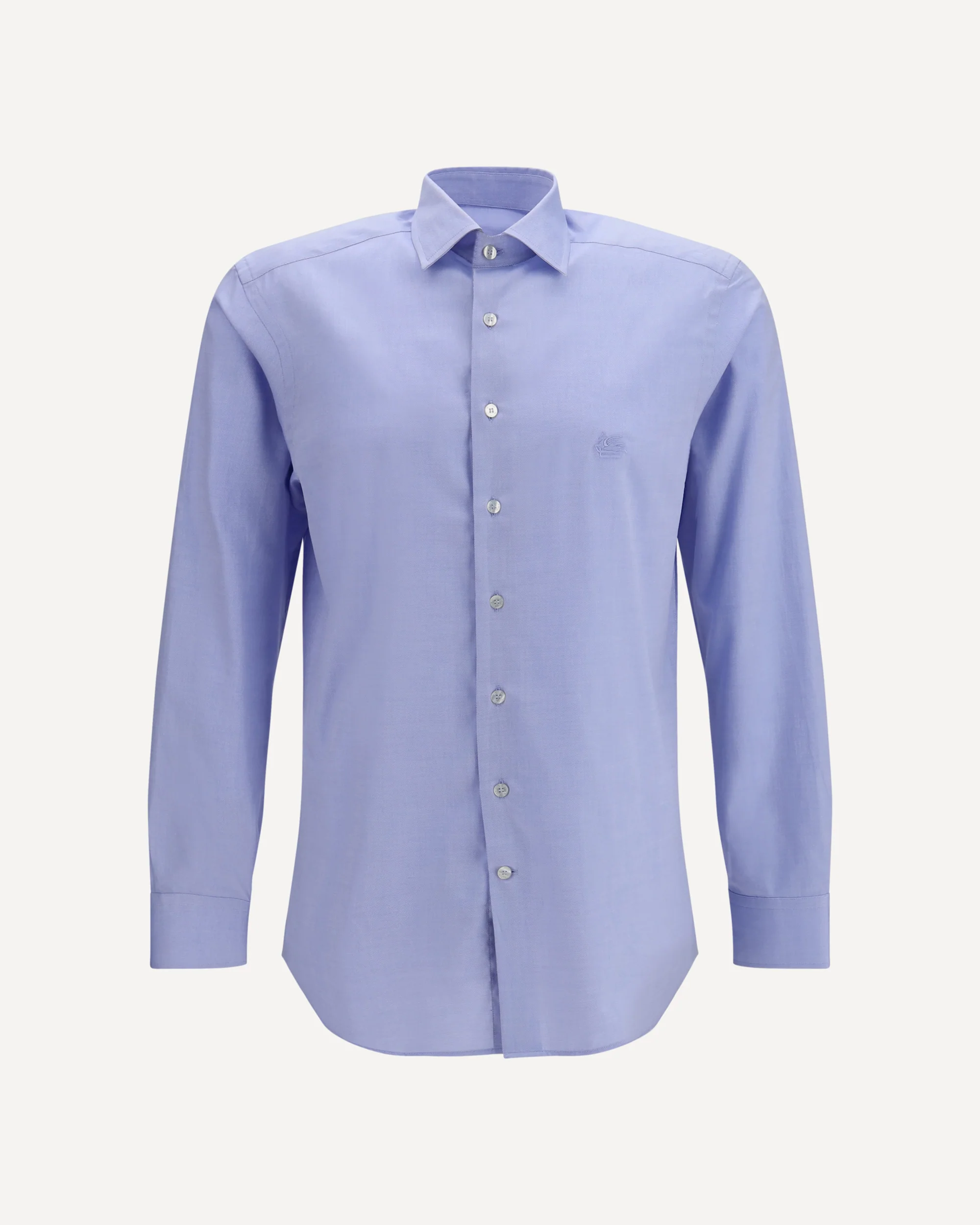 Roma cotton Shirt with Pegaso logo - LIGHT BLUE | Cheap Luxury Handbags Store,