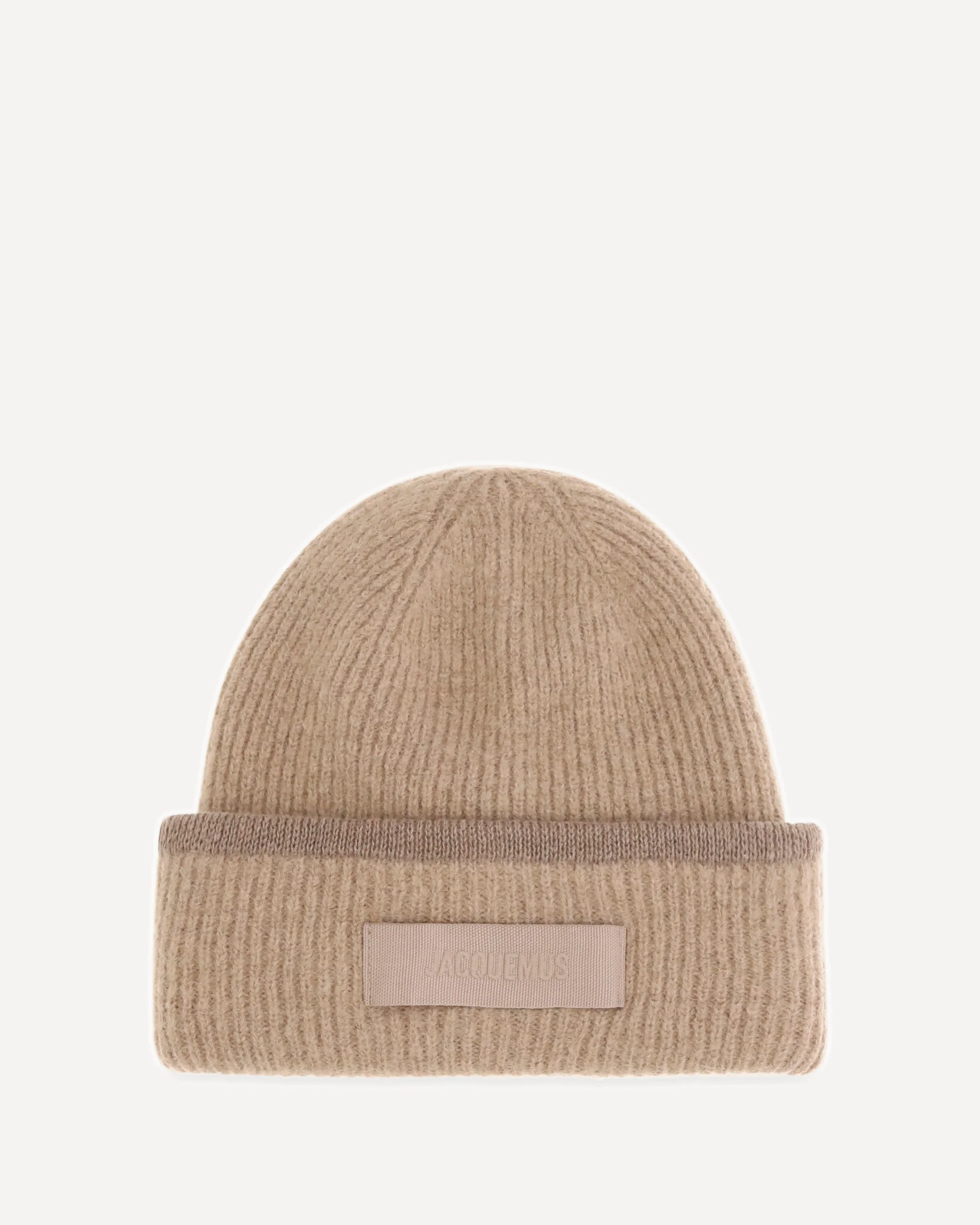 Gros Grain Ribbed Beanie - BEIGE | Cheap Luxury Handbags Store,