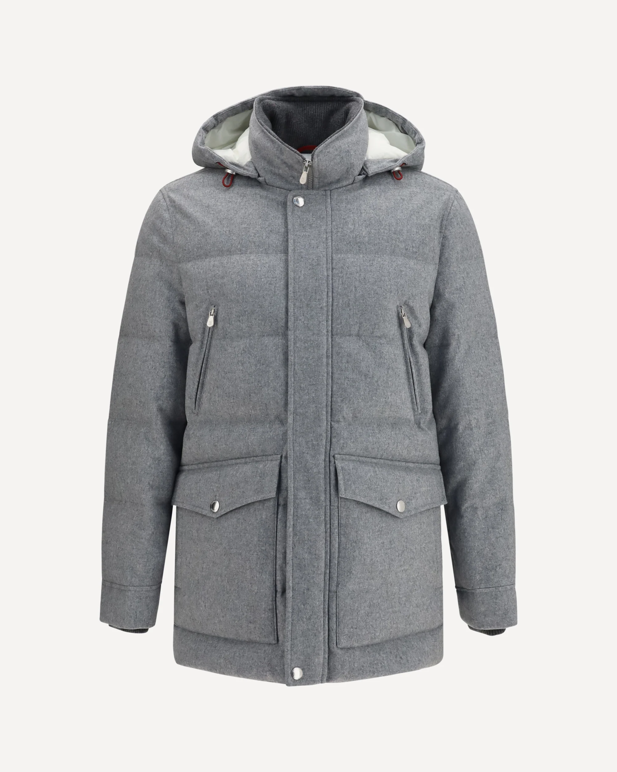 Cashmere Down Jacket - GREY | Cheap Luxury Handbags Store,
