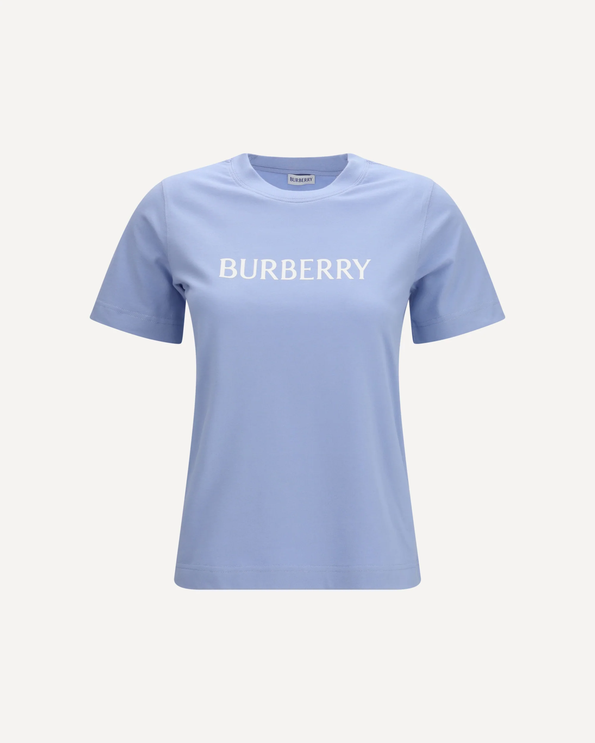 Embroidered logo cotton T-shirt - LIGHT BLUE | Cheap Luxury Handbags Store,