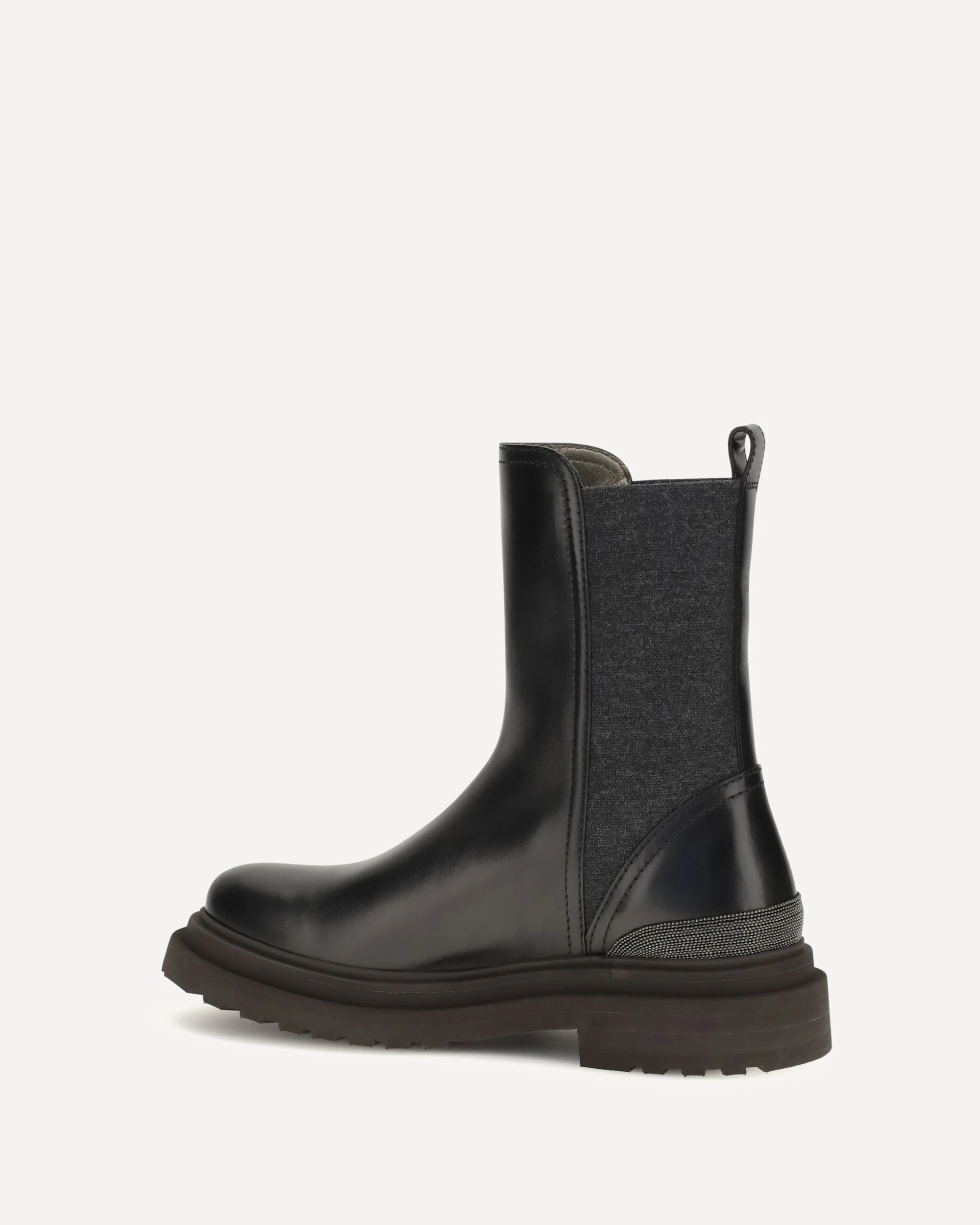 Leather Chelsea Ankle Boots - BLACK | Cheap Luxury Handbags Store,