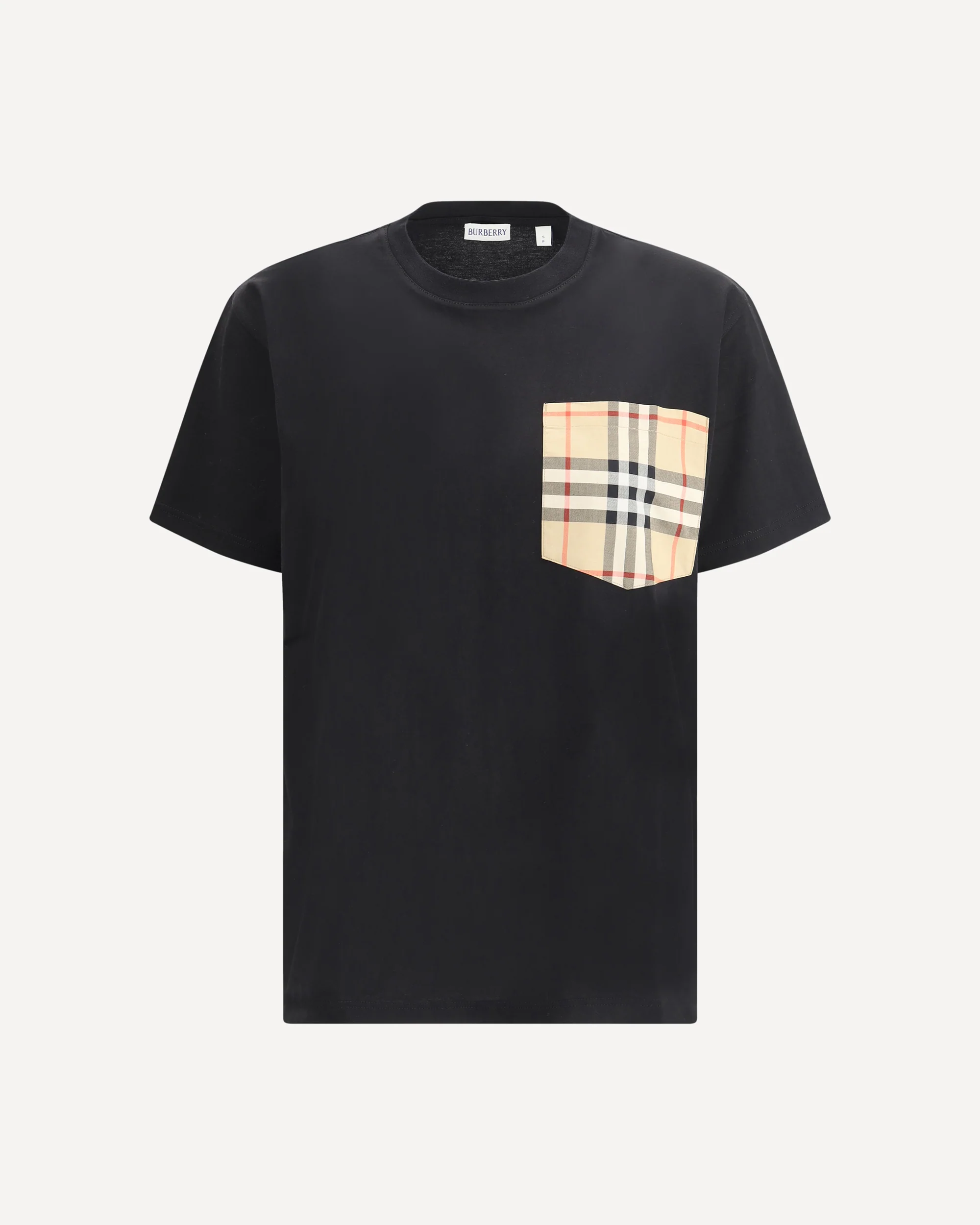 Archive Check pocket T-shirt - BLACK | Cheap Luxury Handbags Store,