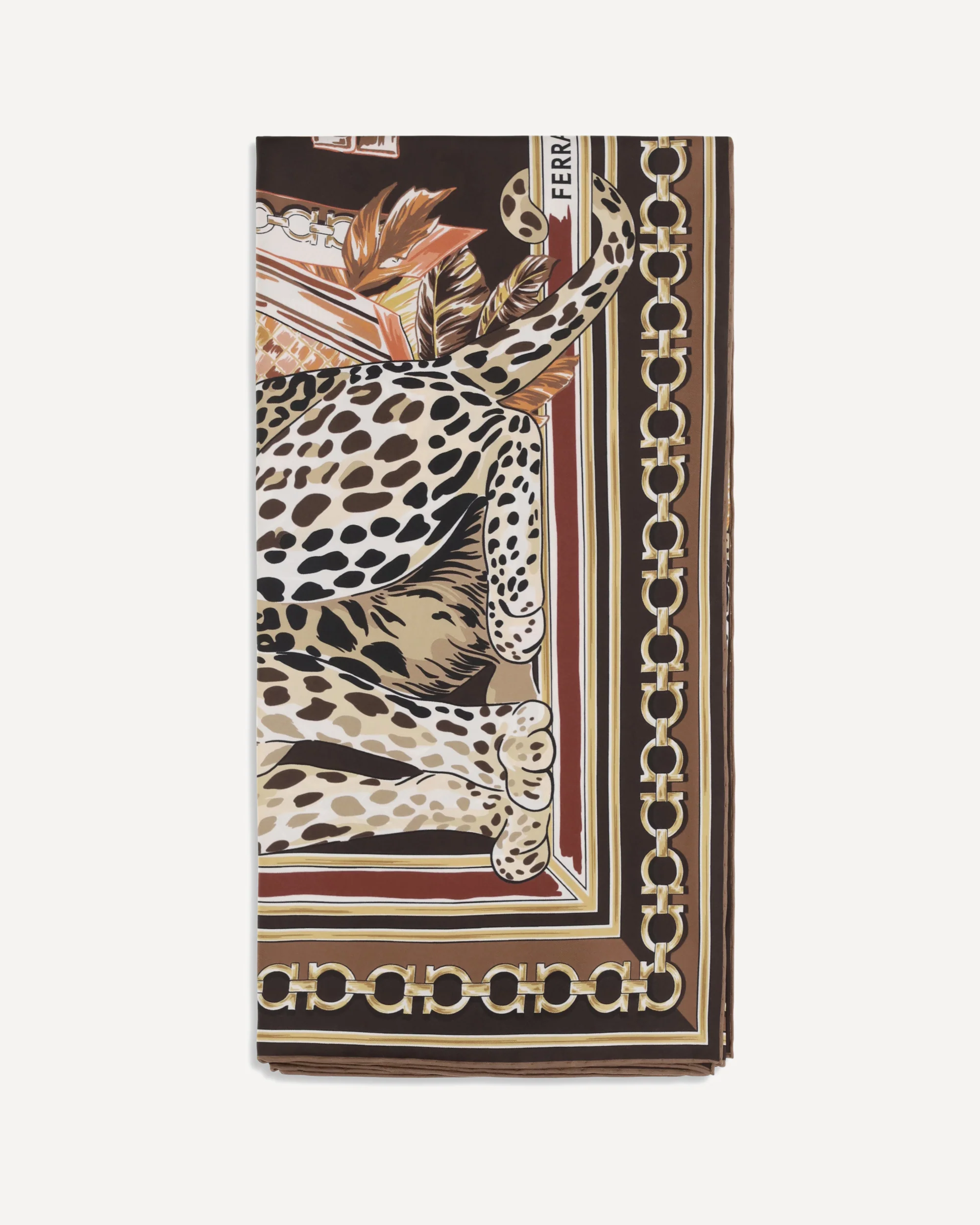 Leopard-print silk Scarf - MULTICOLOUR | Cheap Luxury Handbags Store,