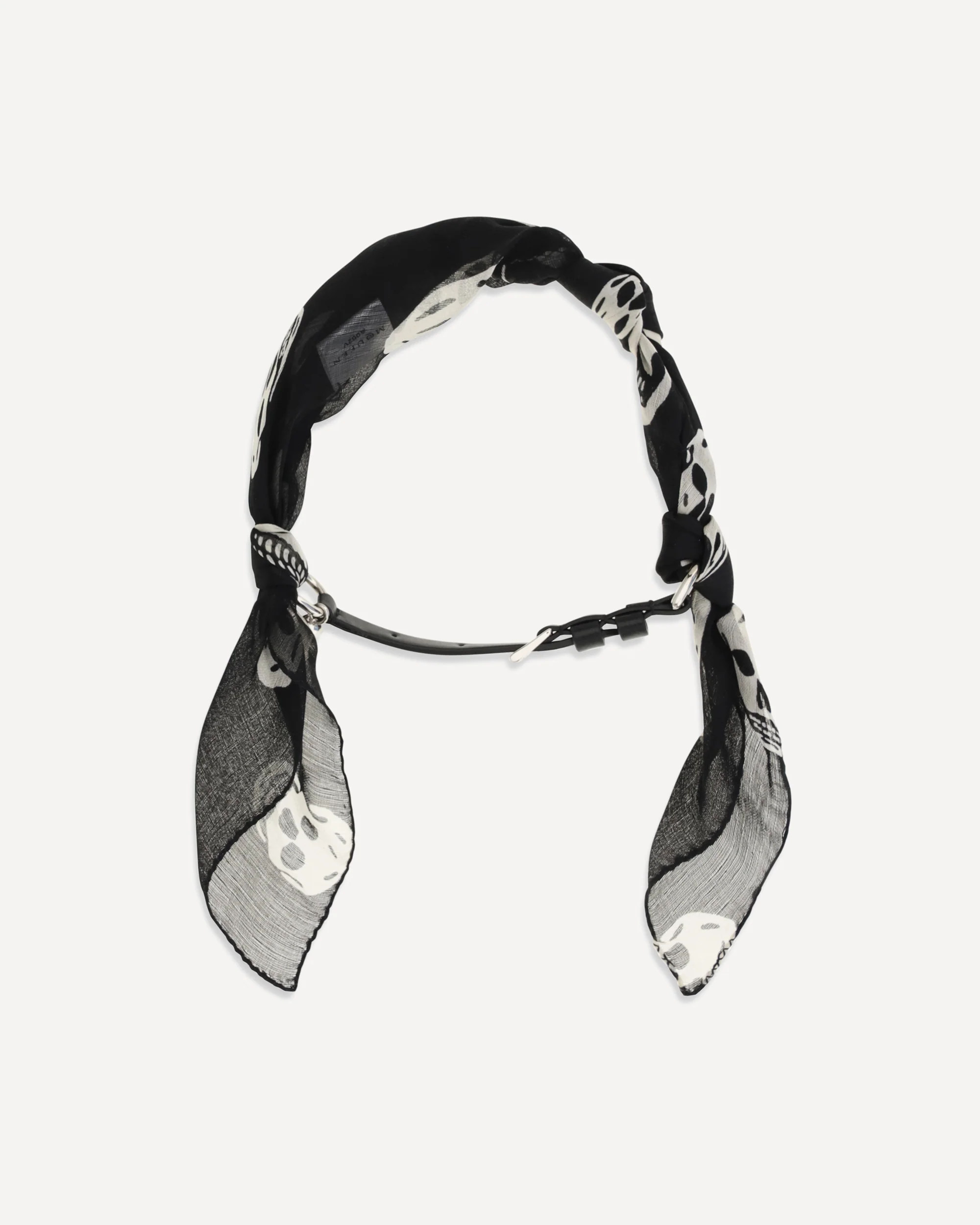 Double-wrap Skull Scarf Bracelet - BLACK | Cheap Luxury Handbags Store,
