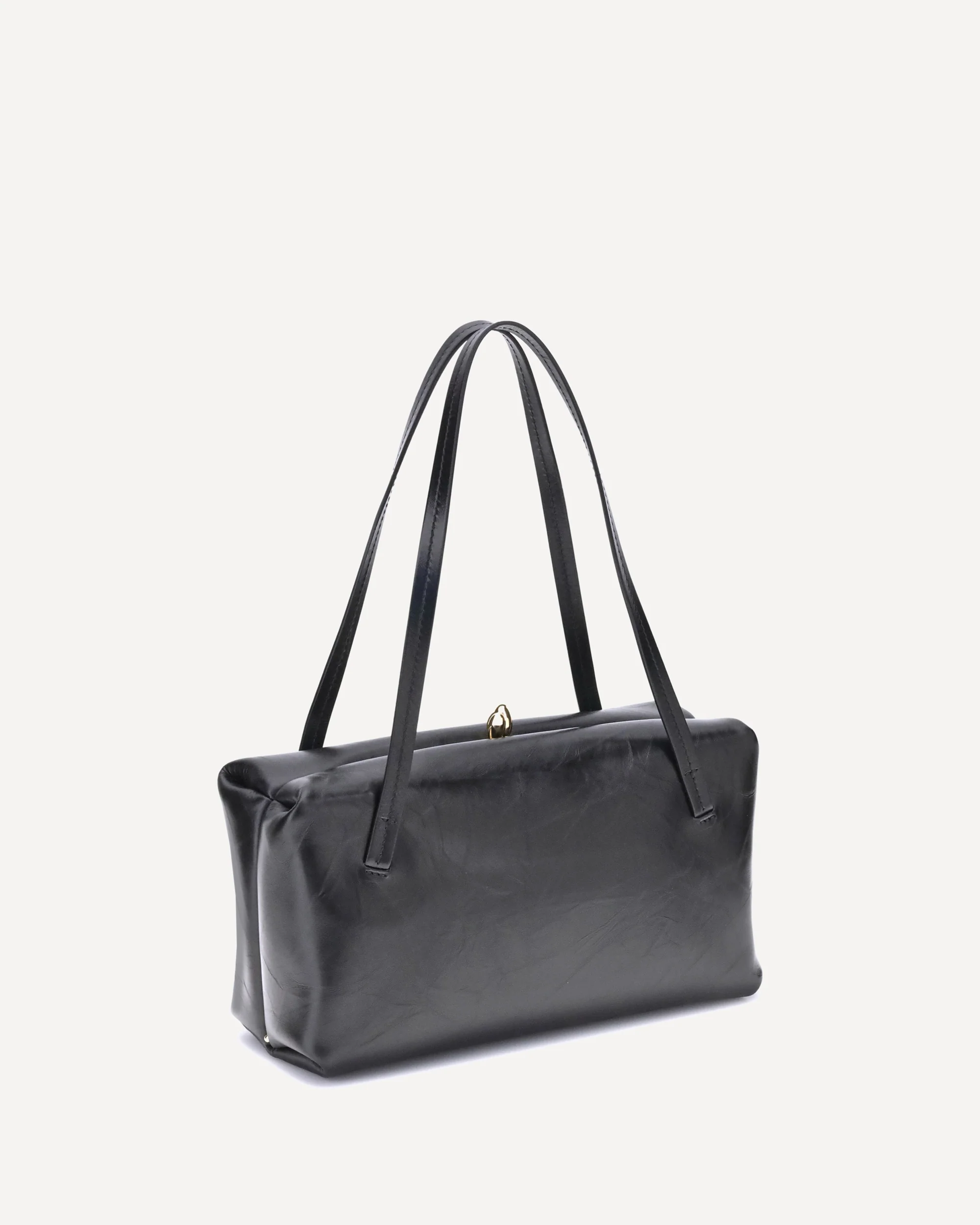 Small Goji Pillow Shoulder Bag - BLACK | Cheap Luxury Handbags Store,