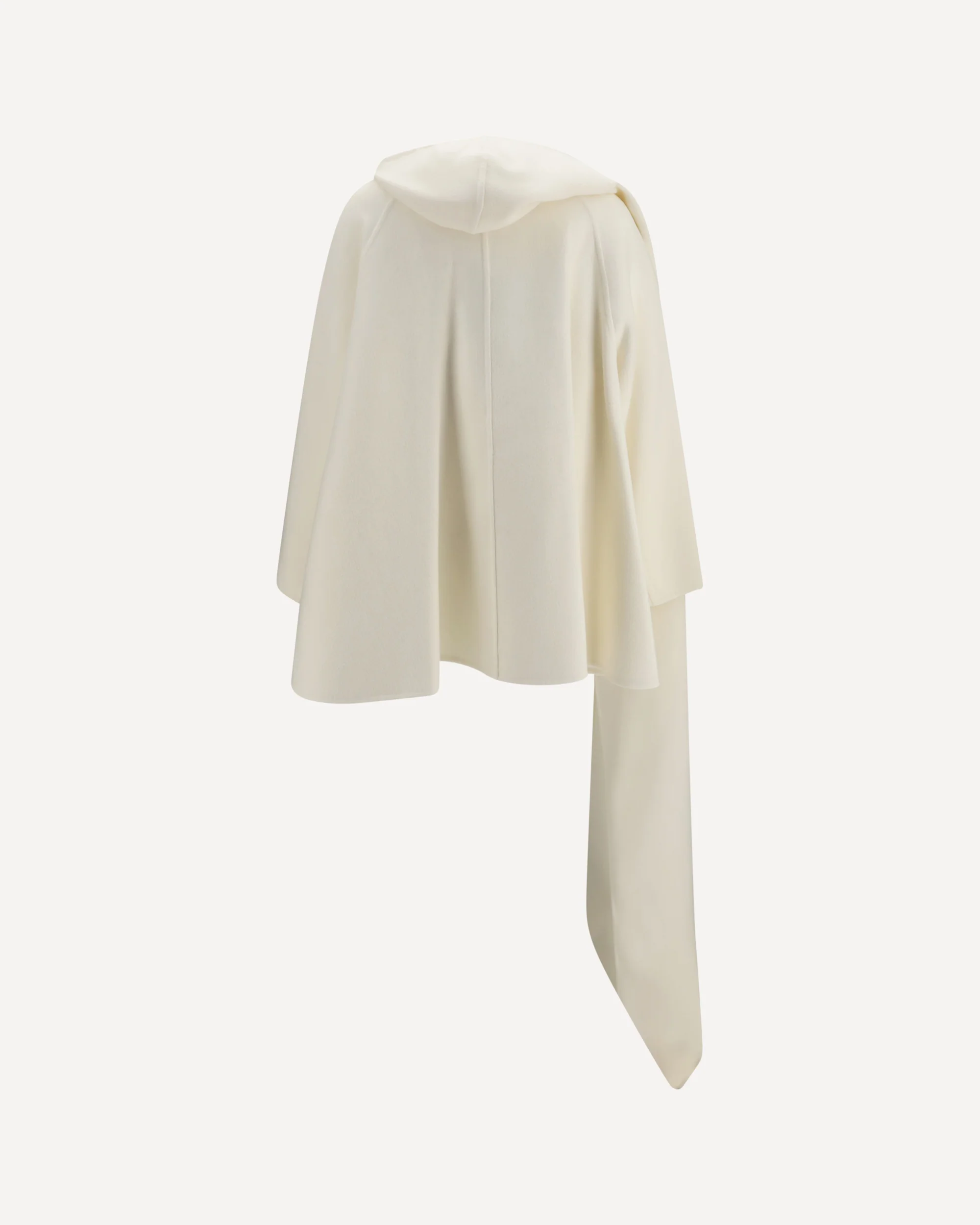 Wool Coat with scarf - WHITE | Cheap Luxury Handbags Store,