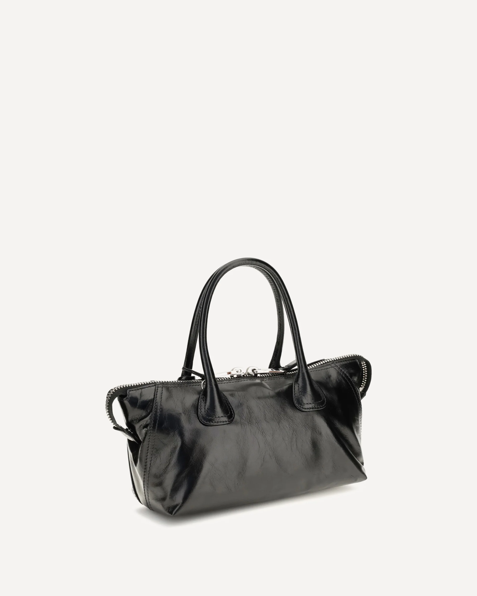 Glossy leather Handbag - BLACK | Cheap Luxury Handbags Store,