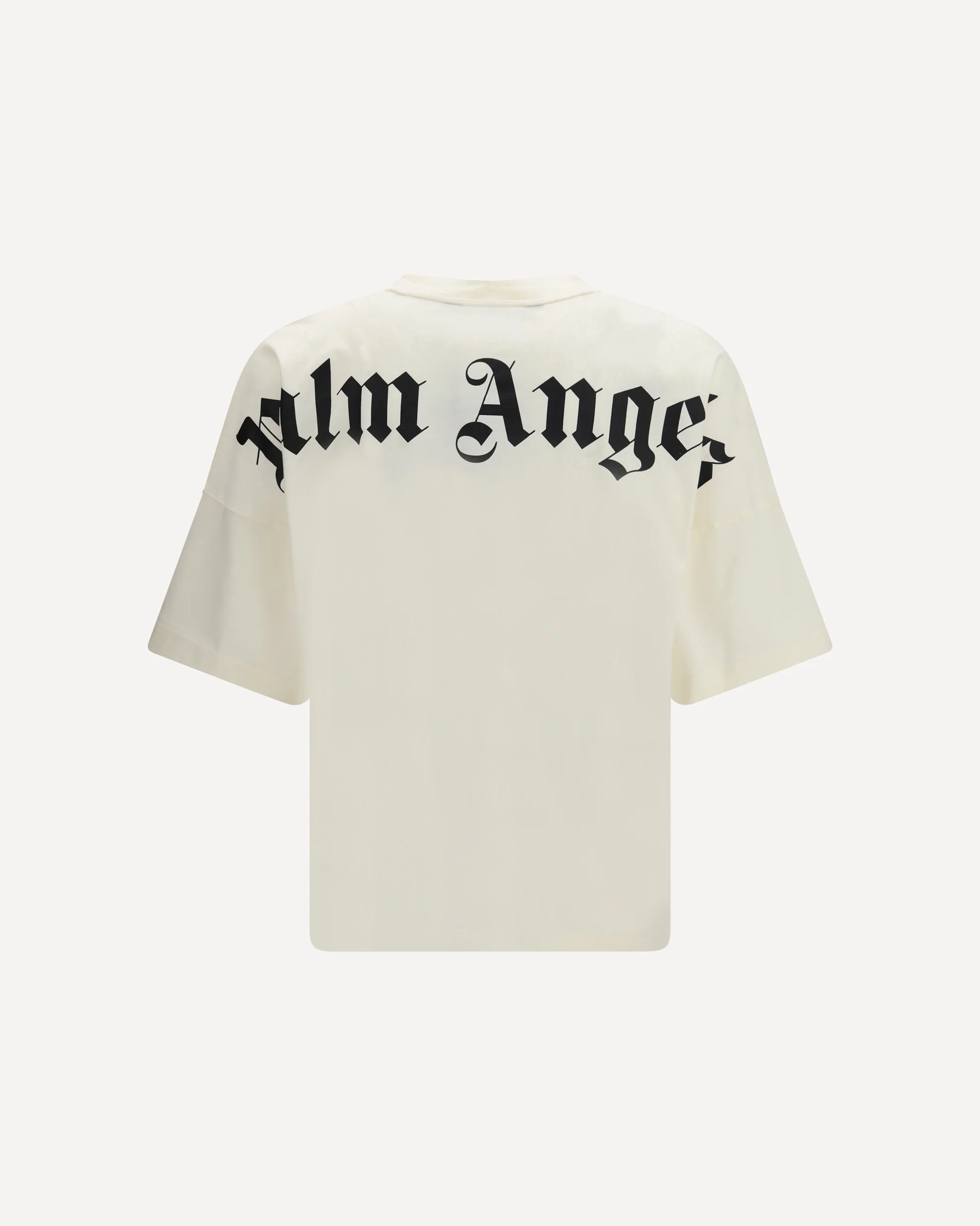Classic T-shirt with oversized back logo - CREAM | Cheap Luxury Handbags Store,
