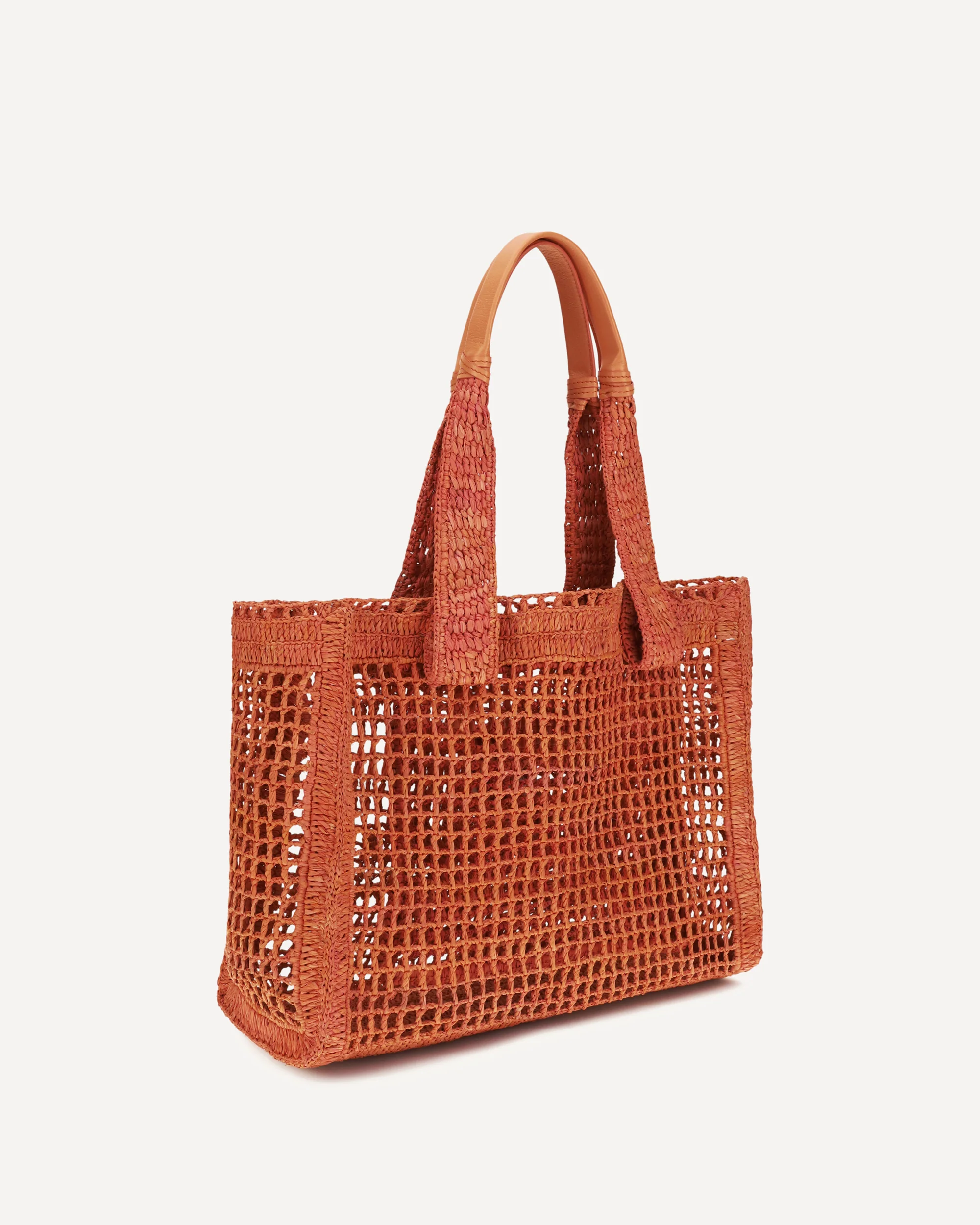 East-West Summer Banana raffia Tote Bag - RED | Cheap Luxury Handbags Store,