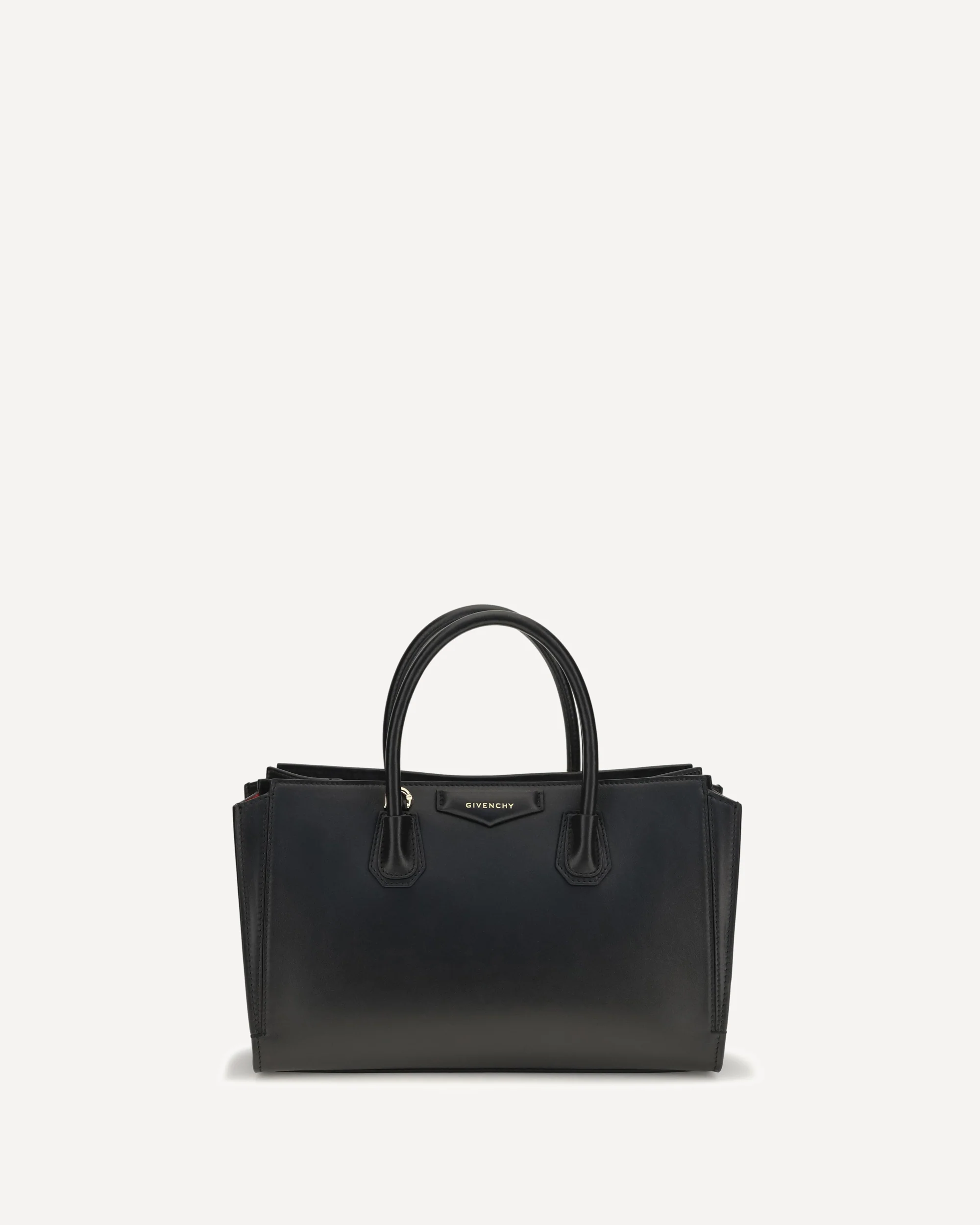 Small Antigona Catchall glossy grained leather Handbag - BLACK | Cheap Luxury Handbags Store,