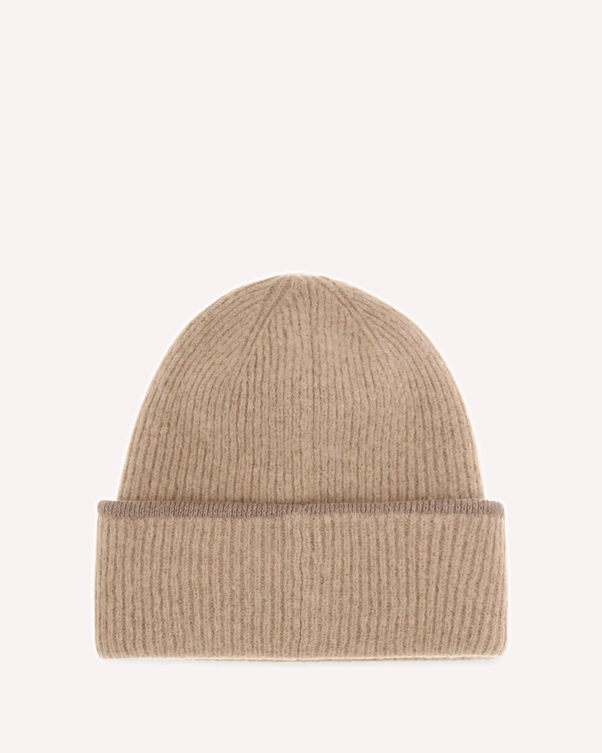 Gros Grain Ribbed Beanie - BEIGE | Cheap Luxury Handbags Store,