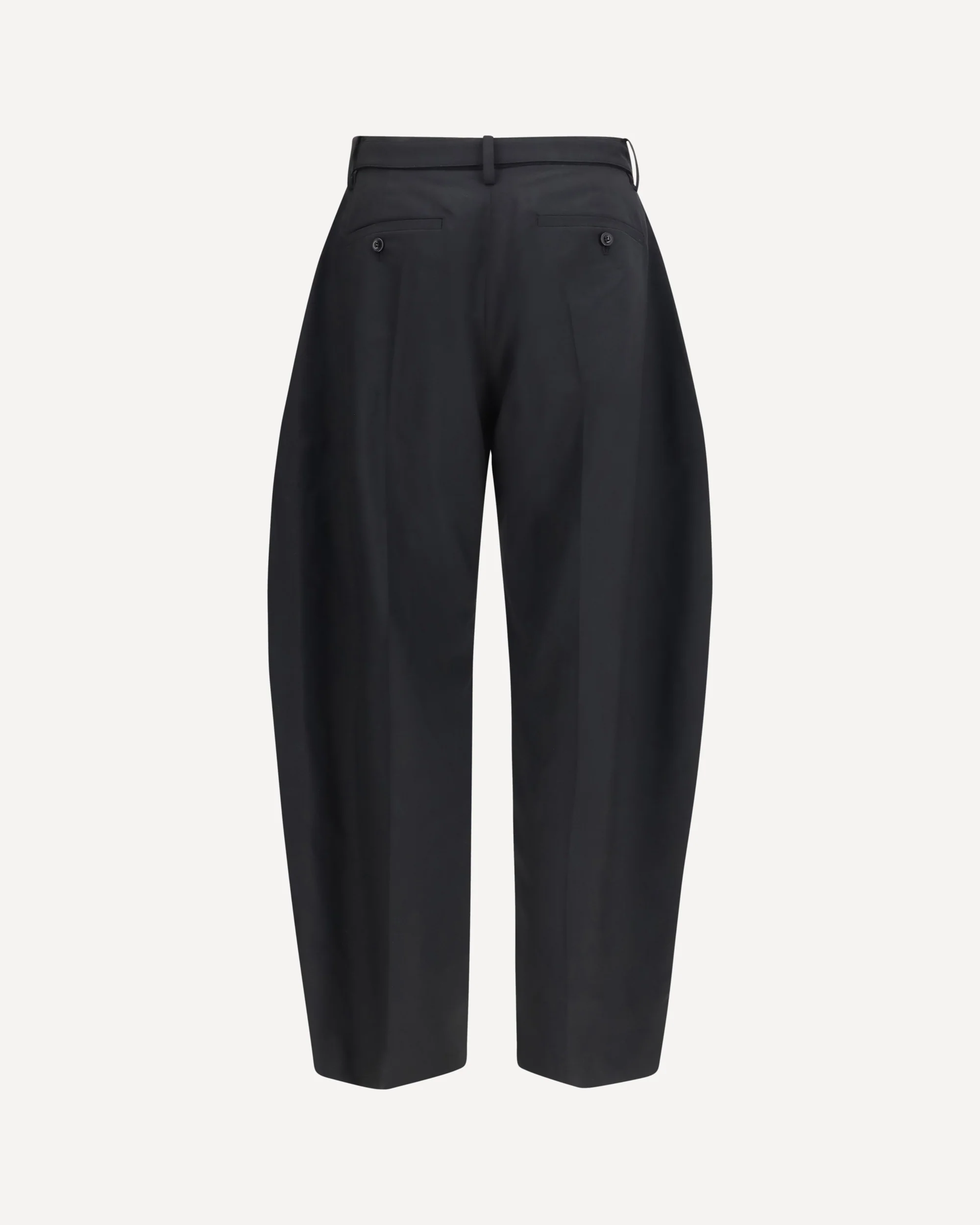 Wool tailored Pants with belt - BLACK | Cheap Luxury Handbags Store,
