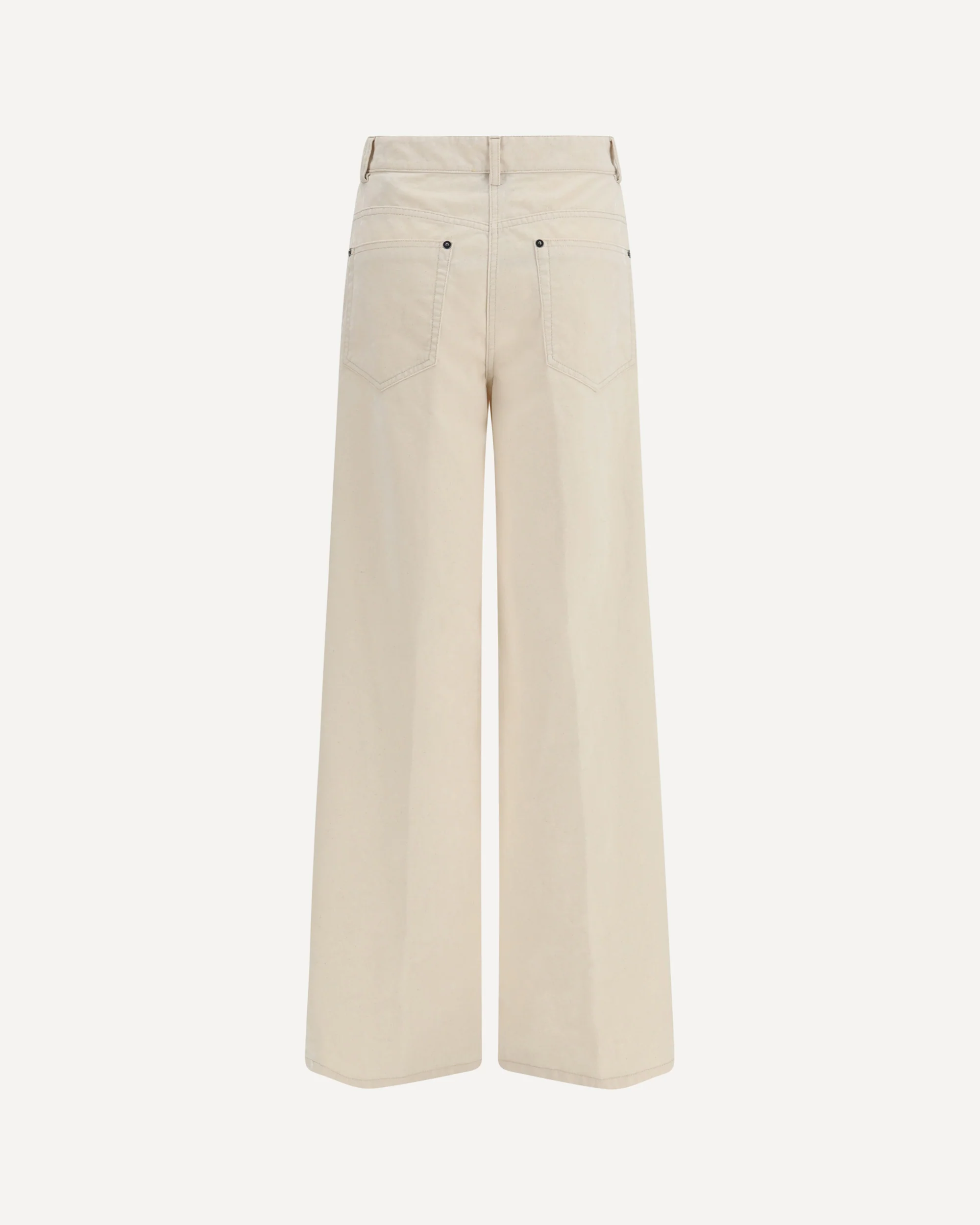 Wide leg Jeans in flocked denim - WHITE | Cheap Luxury Handbags Store,