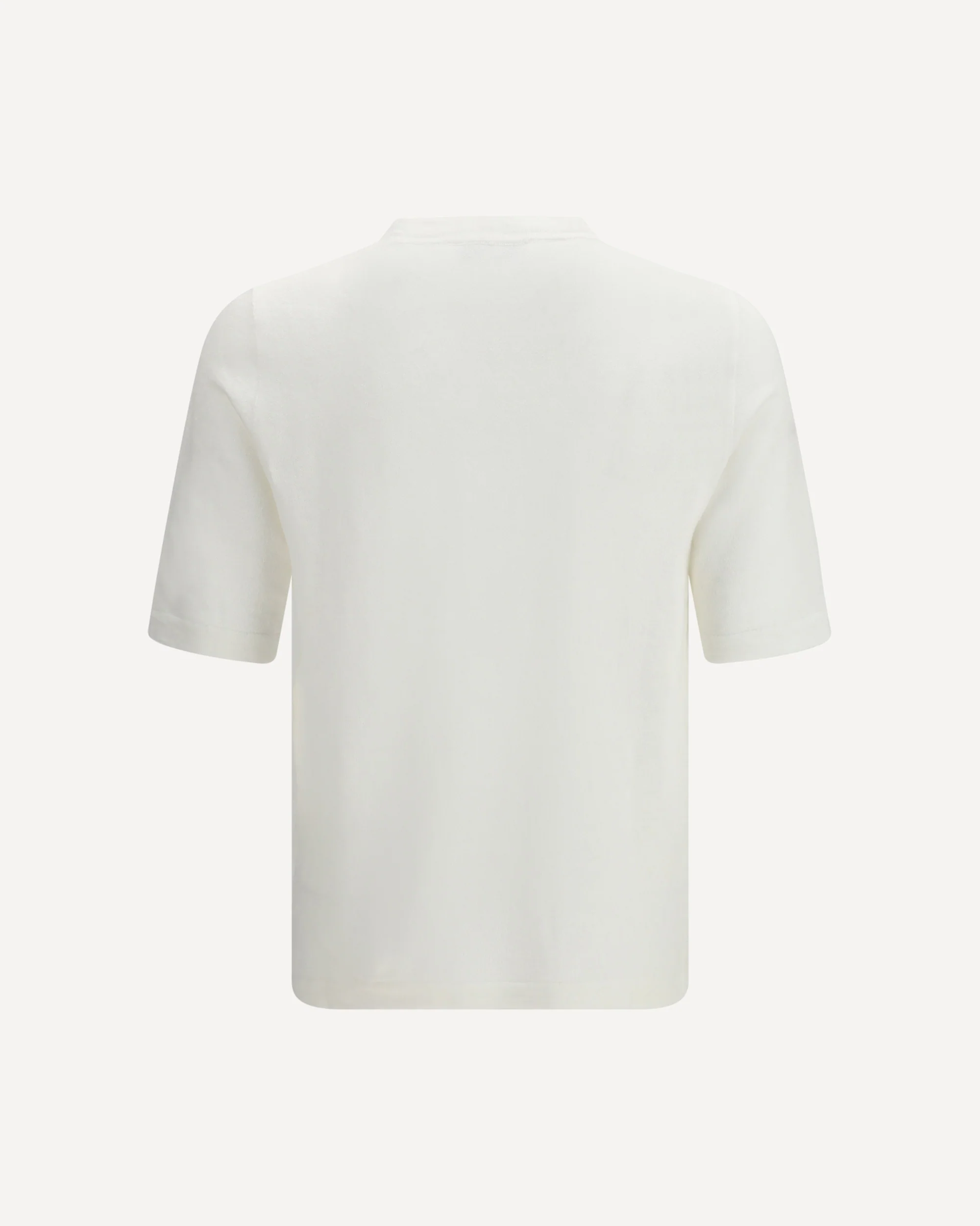 Linen and cotton knit T-shirt - WHITE | Cheap Luxury Handbags Store,