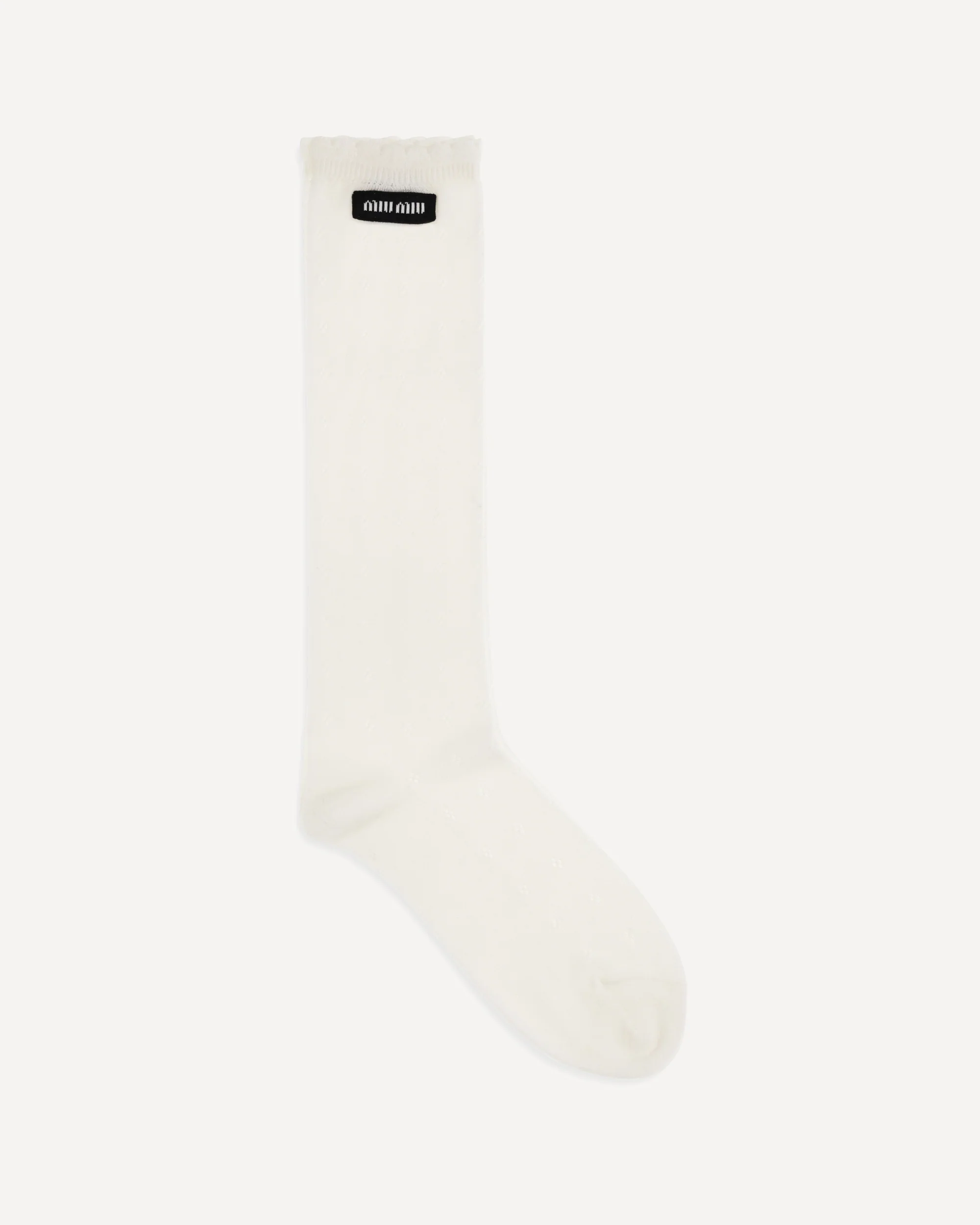 Cotton pointelle Socks - WHITE | Cheap Luxury Handbags Store,
