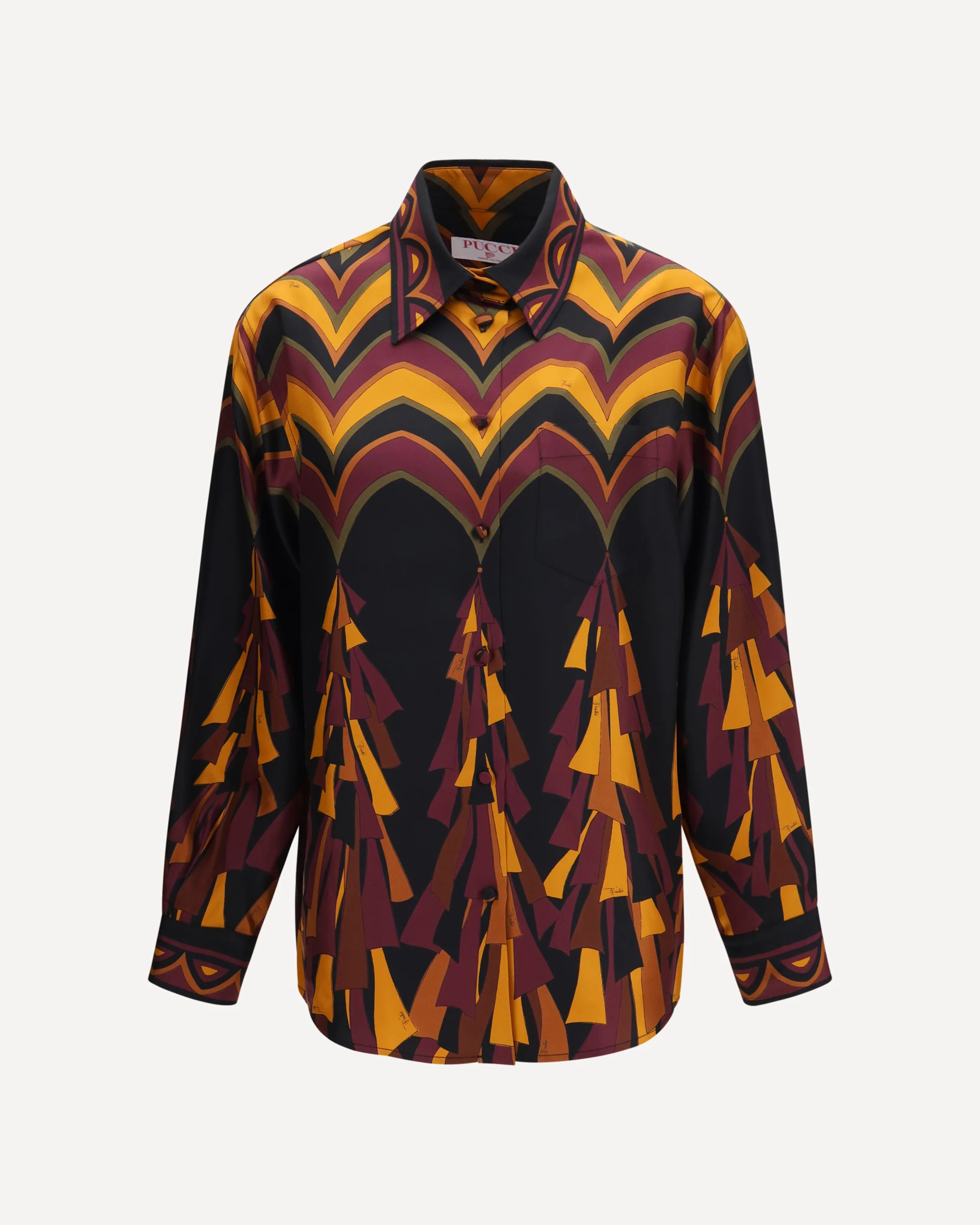 Silk Shirt in Baiadera print - MULTICOLOUR | Cheap Luxury Handbags Store,