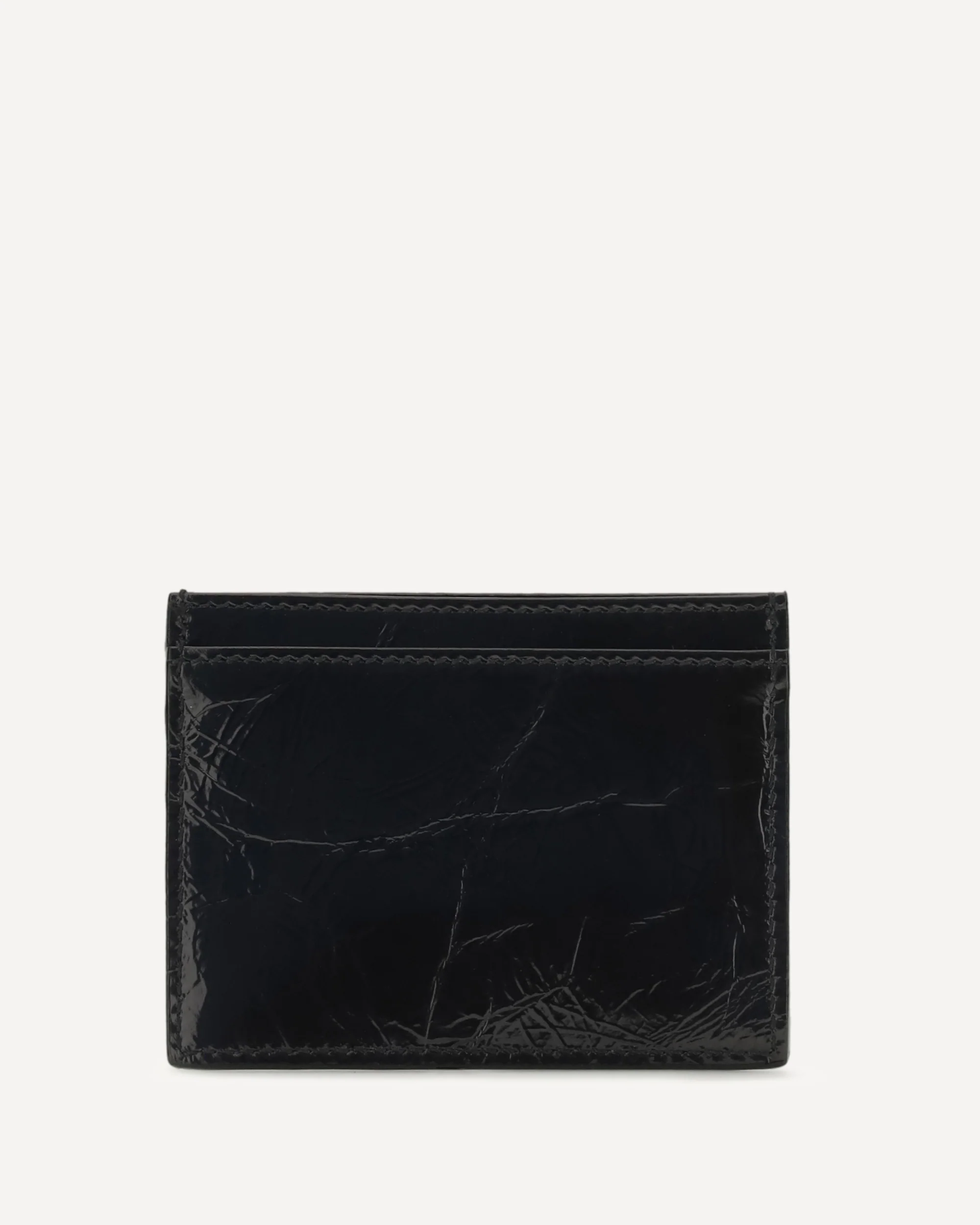 Leather Card Holder with Orb logo - BLACK | Cheap Luxury Handbags Store,