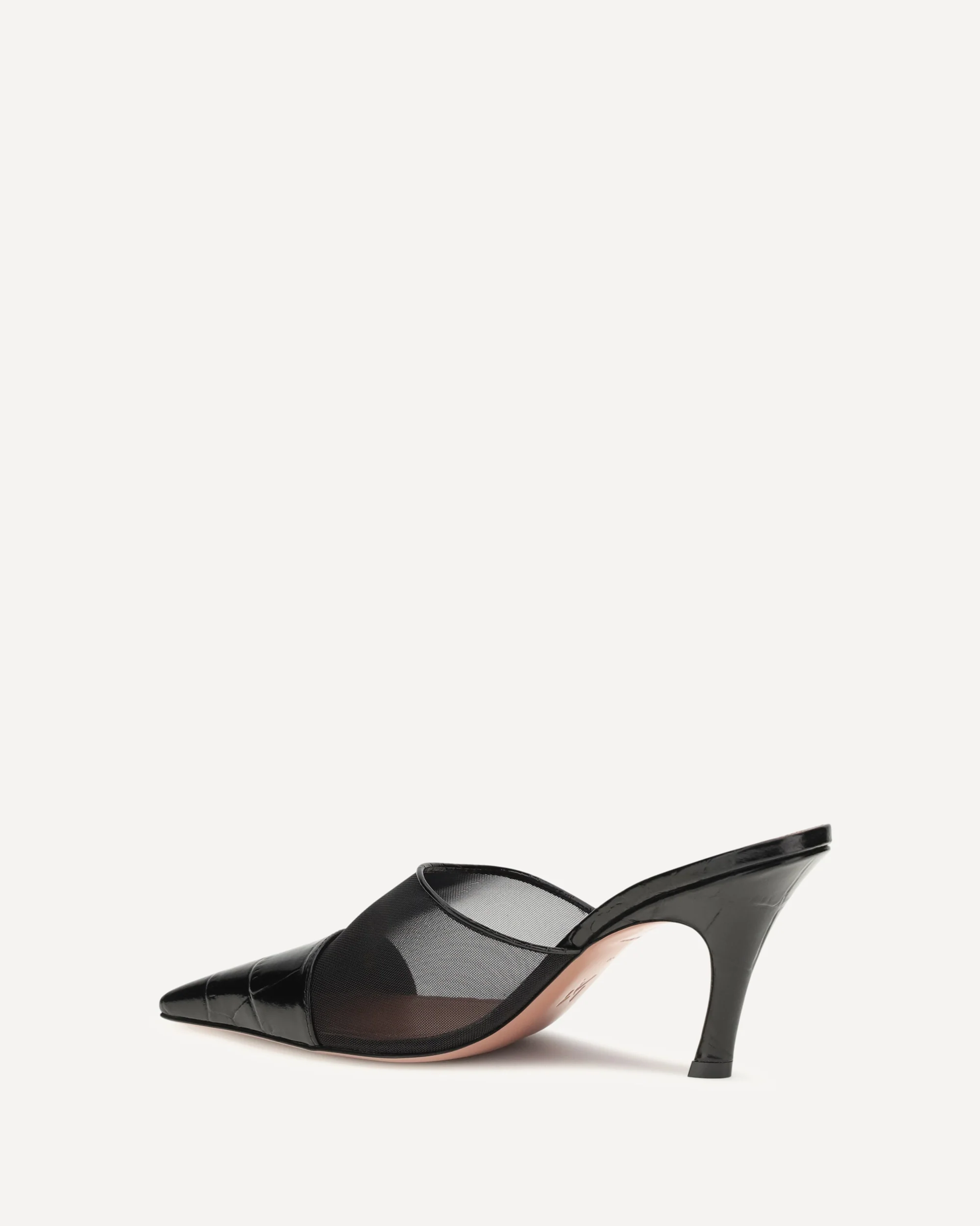 Jamie Mesh Mules - BLACK | Cheap Luxury Handbags Store,