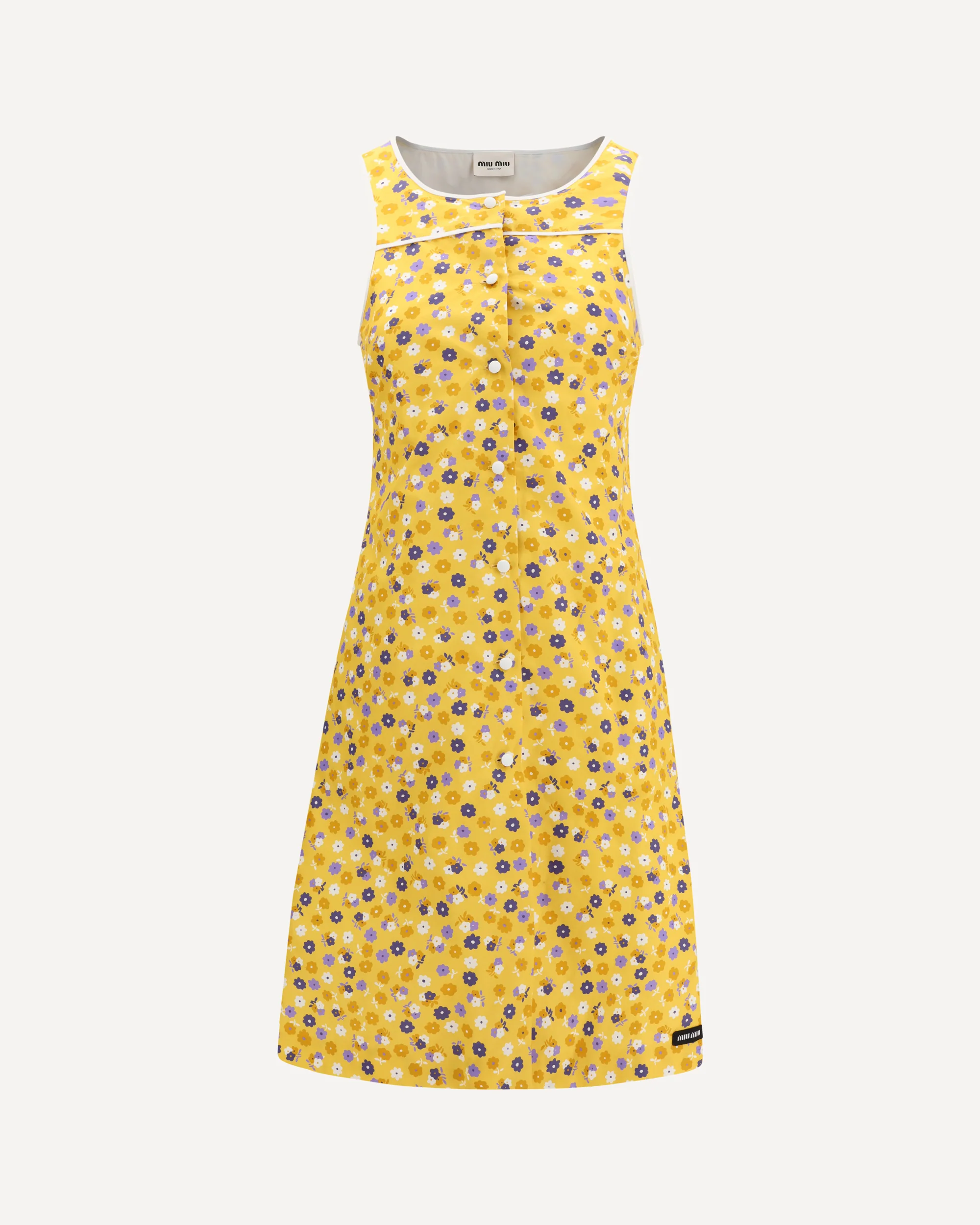 Floral midi Dress - YELLOW | Cheap Luxury Handbags Store,