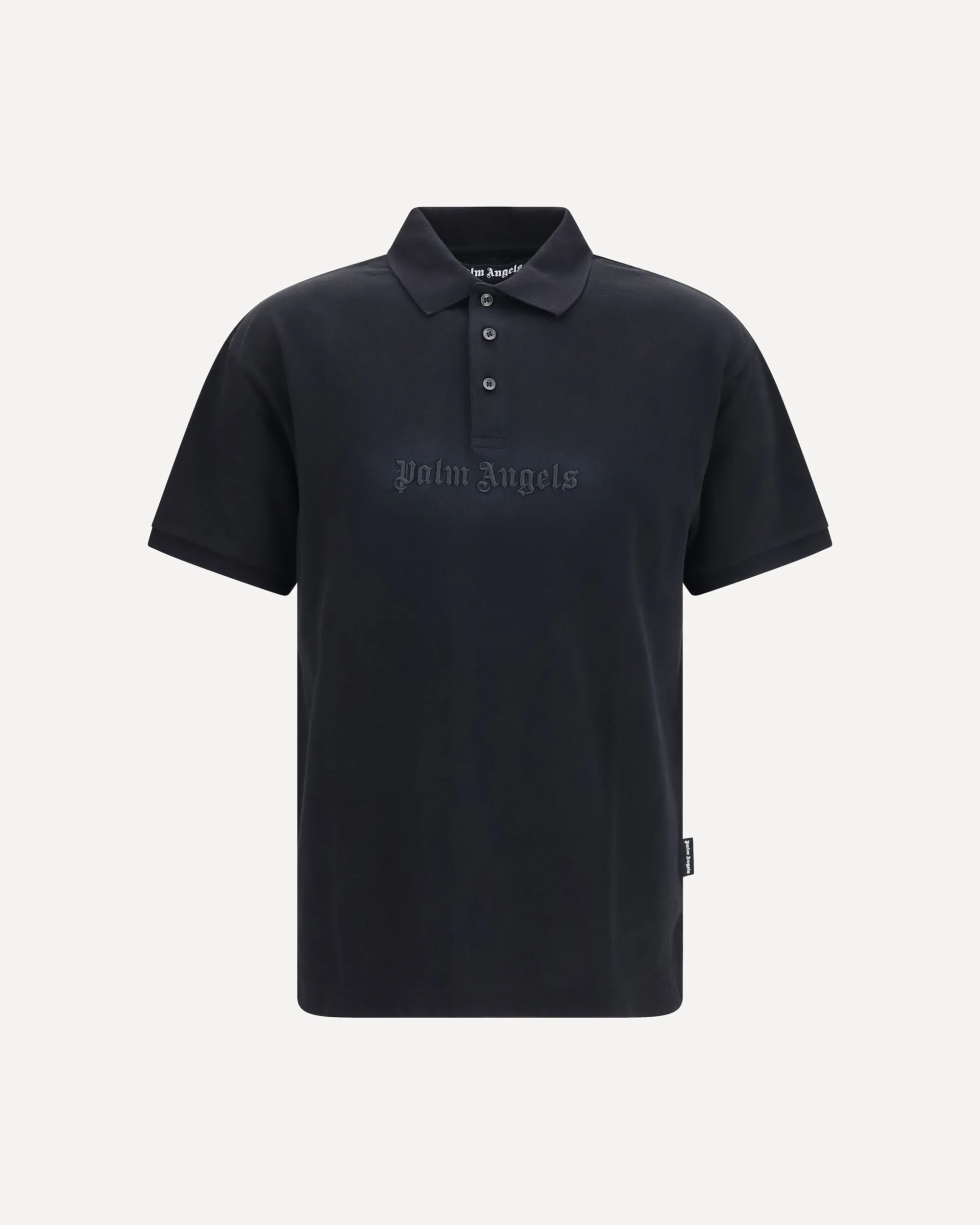 Cotton Polo with embroidered logo - BLACK | Cheap Luxury Handbags Store,