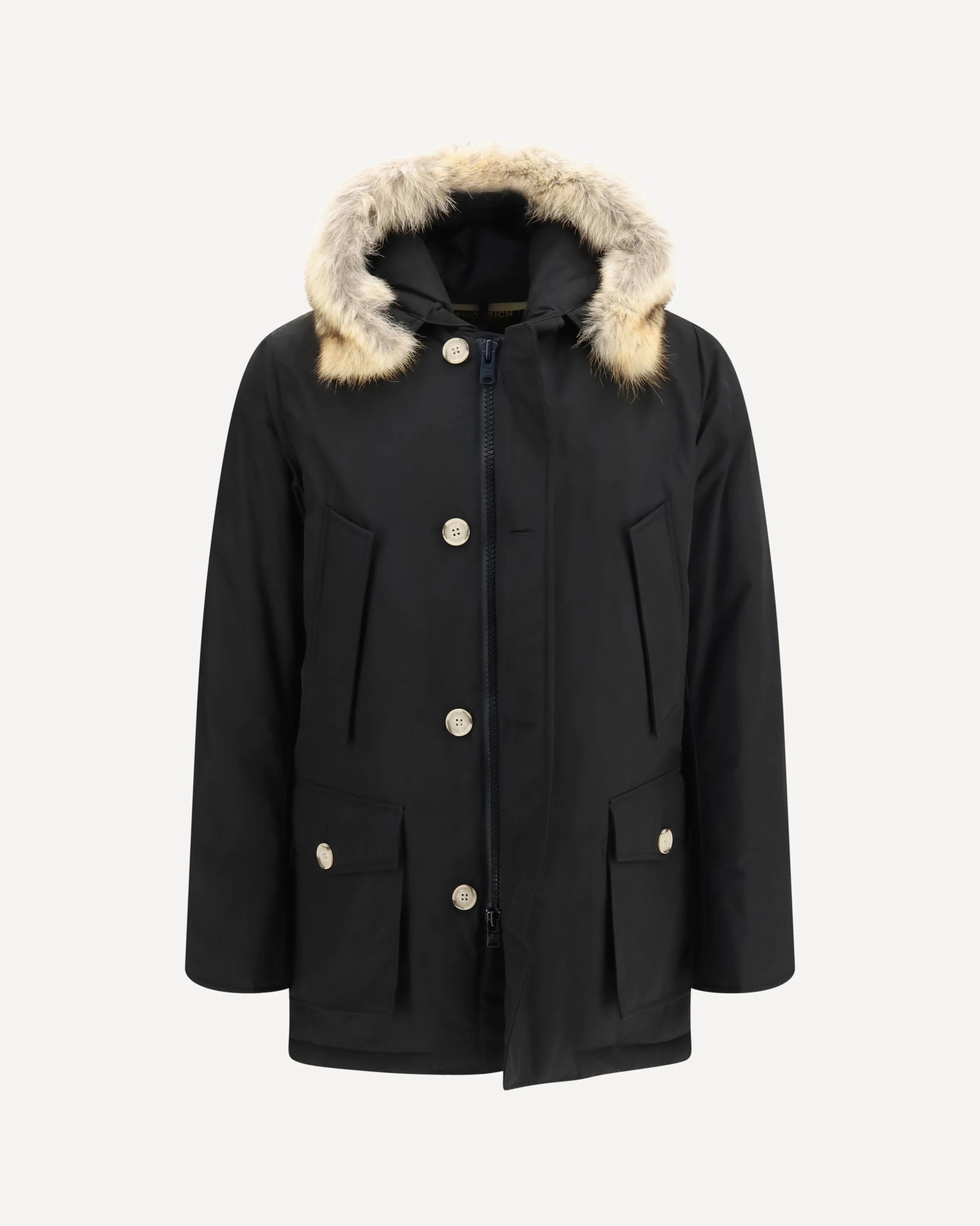 Arctic Ramar Cloth Parka with removable fur - BLACK | Cheap Luxury Handbags Store,