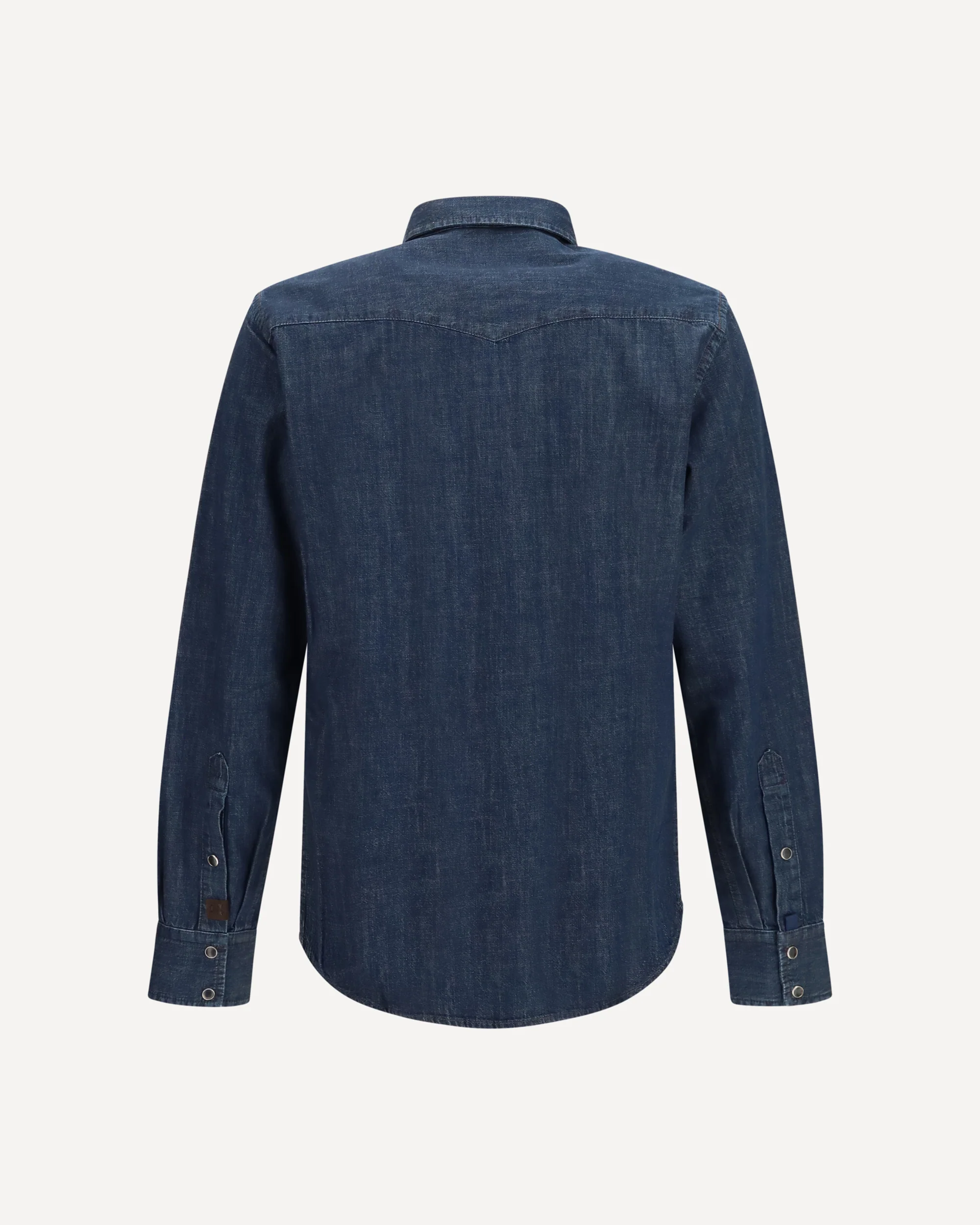 R2 Western cotton-denim Shirt - BLUE | Cheap Luxury Handbags Store,