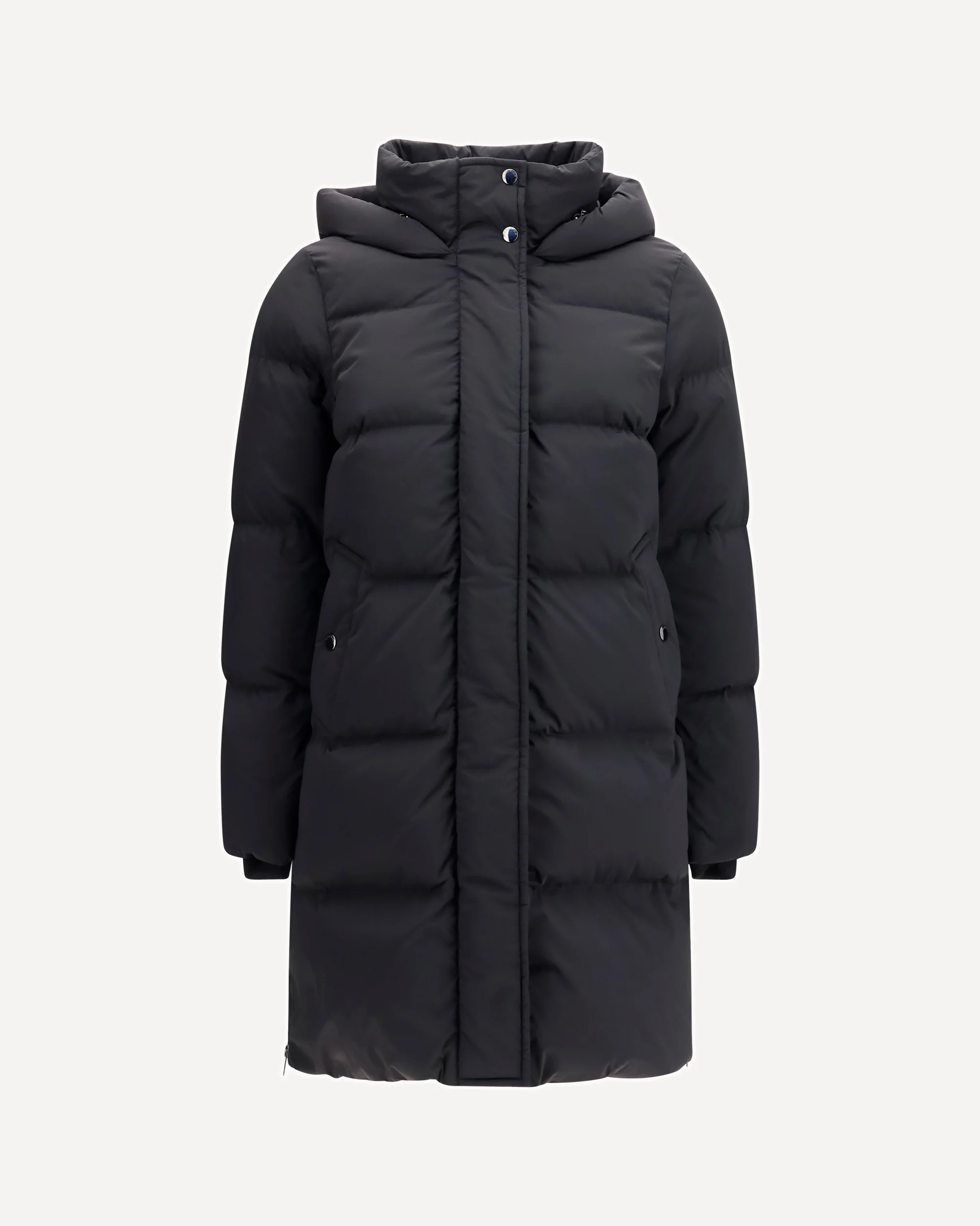 Kelly quilted long Down Jacket - BLACK | Cheap Luxury Handbags Store,